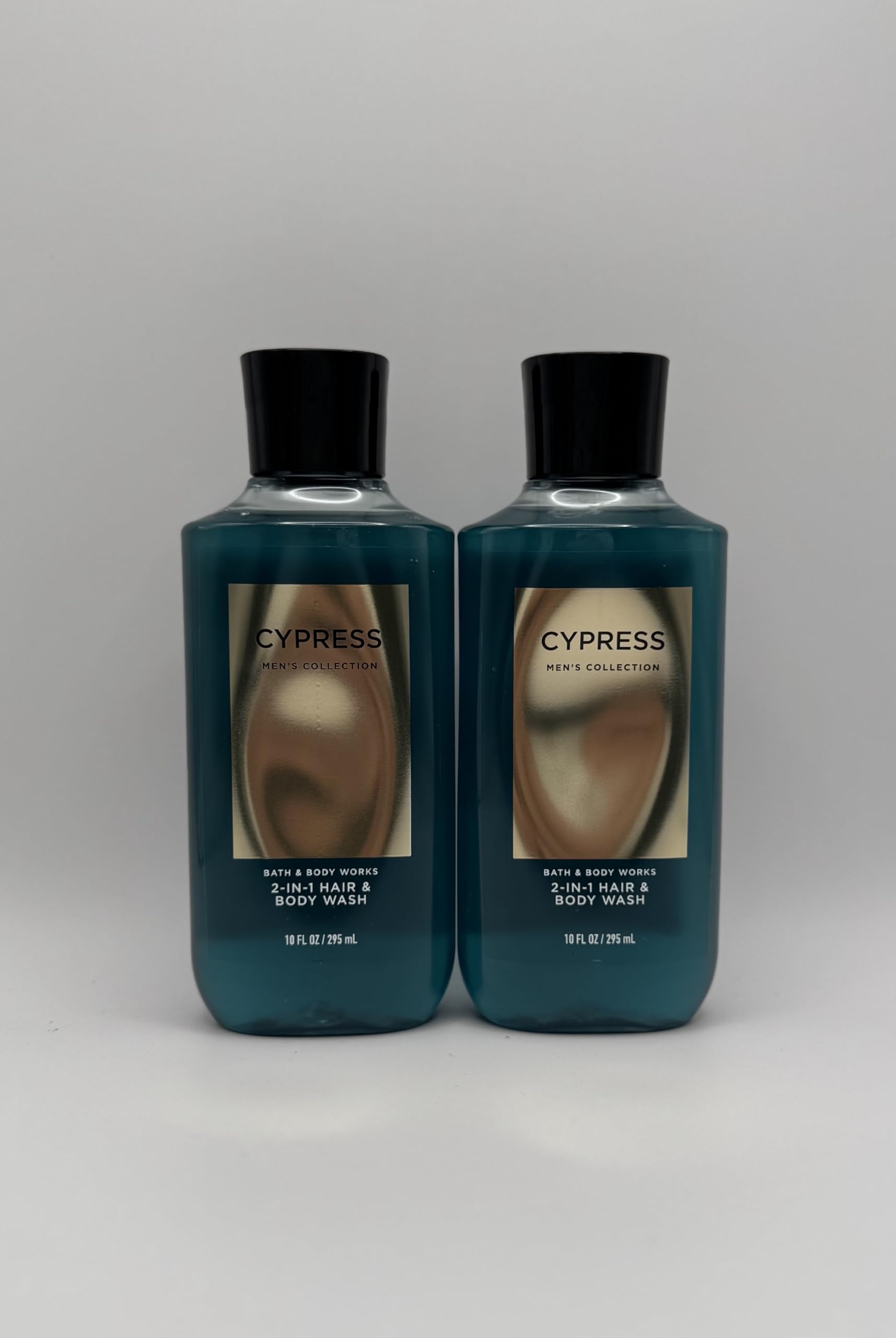 Men's 2-in-1 Hair & Body Wash - Cypress Scented Shower Gel (10 fl oz, Pack of 2) | Bath & Body Care for Men | Perfect for Gym, Travel & Daily Shower Routine