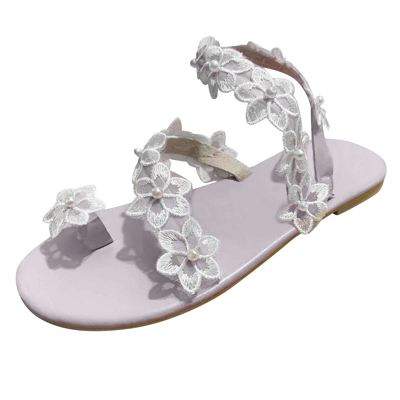 MLAGJSS Women's Low Block Heels - Comfortable Dressy Flats with Ankle Strap | Summer Casual Sandals for Women | Perfect for Office, Dating & Vacation