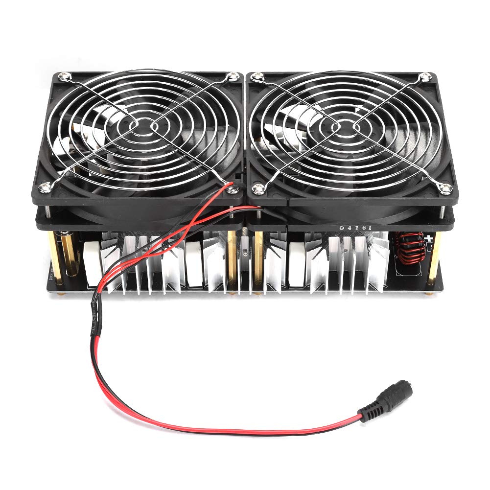 2500W ZVS Induction Heater PCB Board Module - 12-48V High Frequency DIY Induction Heating Machine with Flyback Driver & Crucible Pipe for Metal Melting, Jewelry Making and Industrial Heating Applications