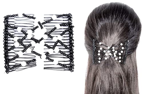 Beaded Hair Clips for Women and Girls - Colorful Pelo Hair Combs with Clip (M18) - Perfect for Weddings, Parties, and Everyday Styling