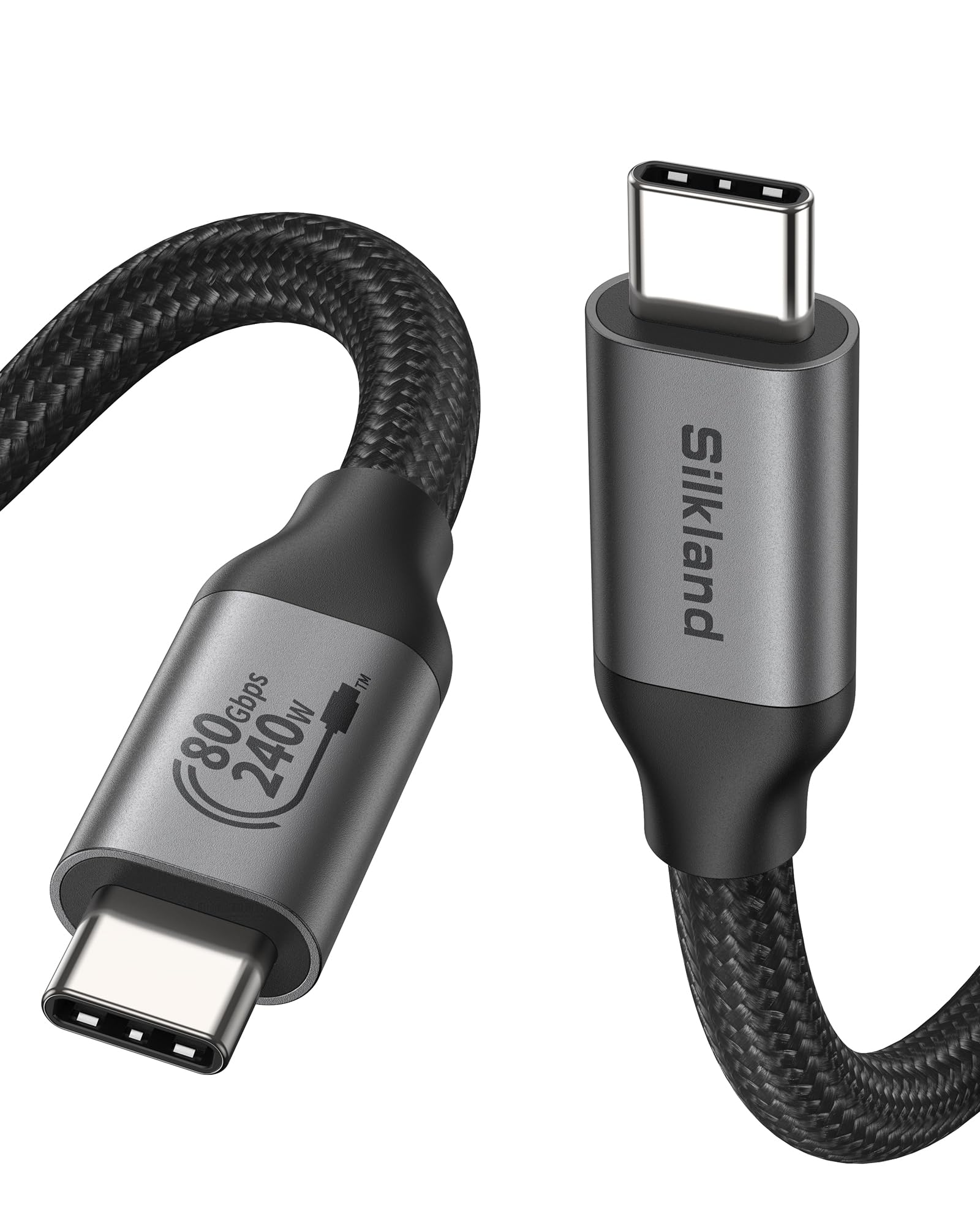 80Gbps USB 4 Cable for Thunderbolt 5 | 4FT USB-IF Certified | 120Gbps Bandwidth for 16K/Dual 8K | 240W Fast Charging | Braided USB C Video Cable Compatible with Thunderbolt 4/5, SSD, MacBook M4 Pro, Dock & eGPU | Perfect for High-Speed Data Transfer, 4K/8K Video Editing & Gaming Setups