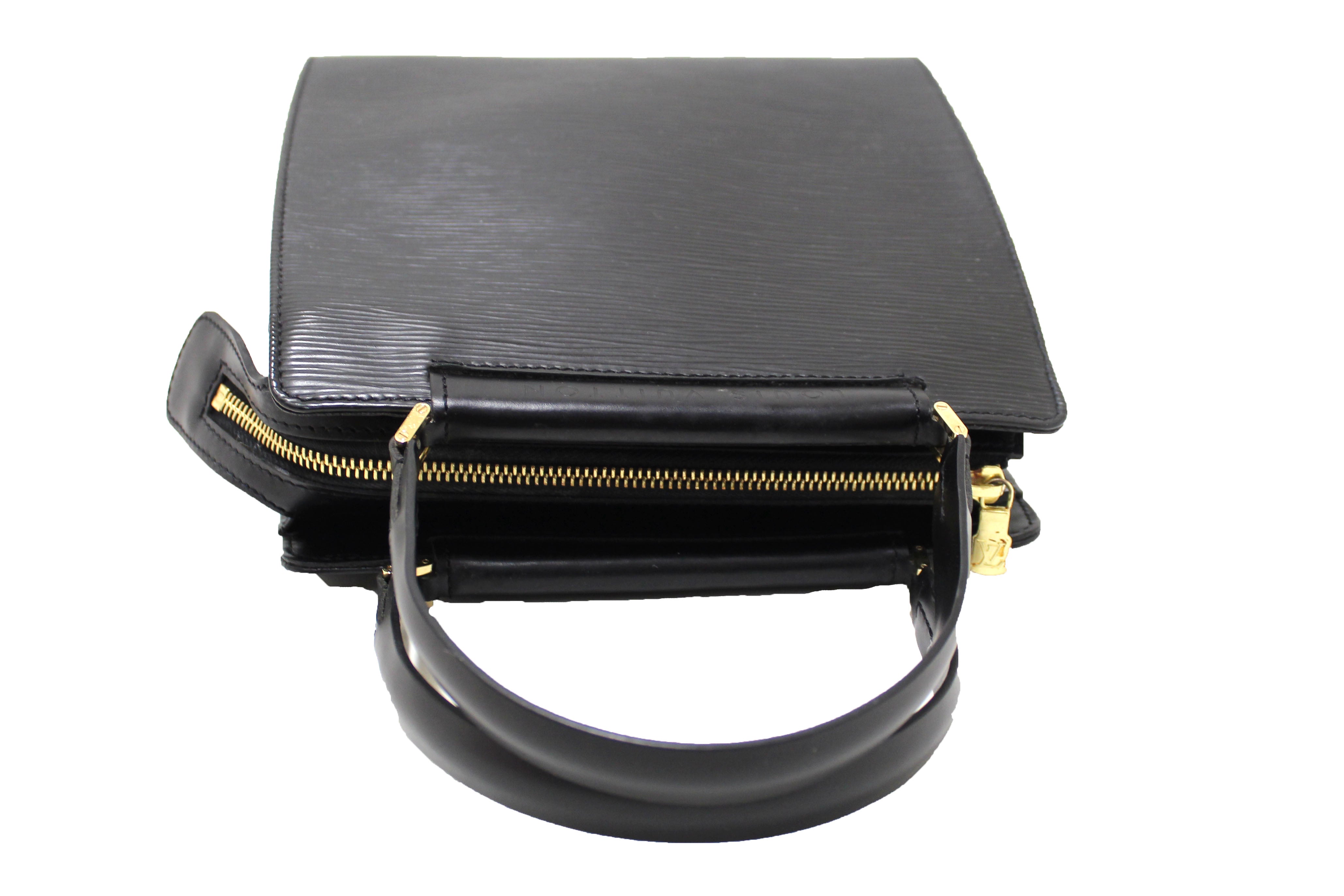 Authentic Louis Vuitton Black Epi Leather Figari PM Handbag for Women | Luxury Designer Shoulder Bag | Perfect for Work, Travel & Evening Events