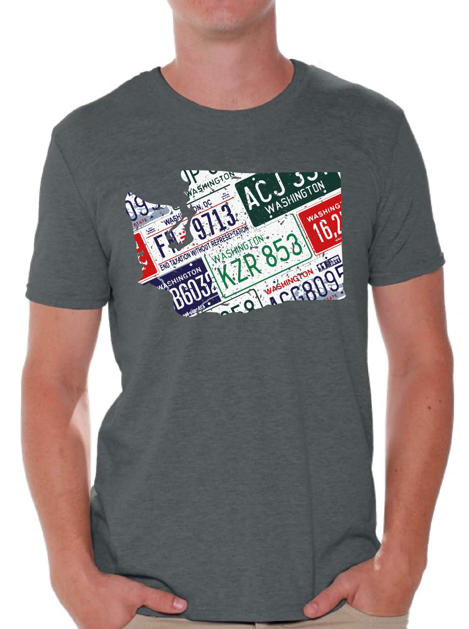 Washington T-Shirts for Men | WA State USA Graphic Novelty Tees | Casual Wear, Gifts & Washington Pride Apparel