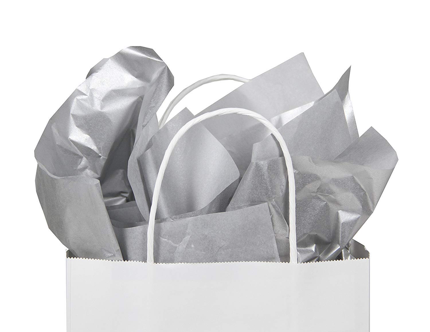 Premium Bulk Gift Tissue Paper - 240-Sheet Silver Wrapping Paper 20