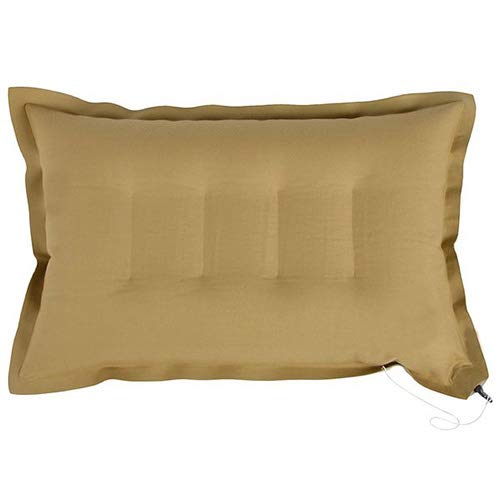 4 Ways Adjustable Rubberized Cotton Travel Pillow for Neck Support - Khaki (AAYU01) | Perfect for Airplanes, Cars, Office & Home Use