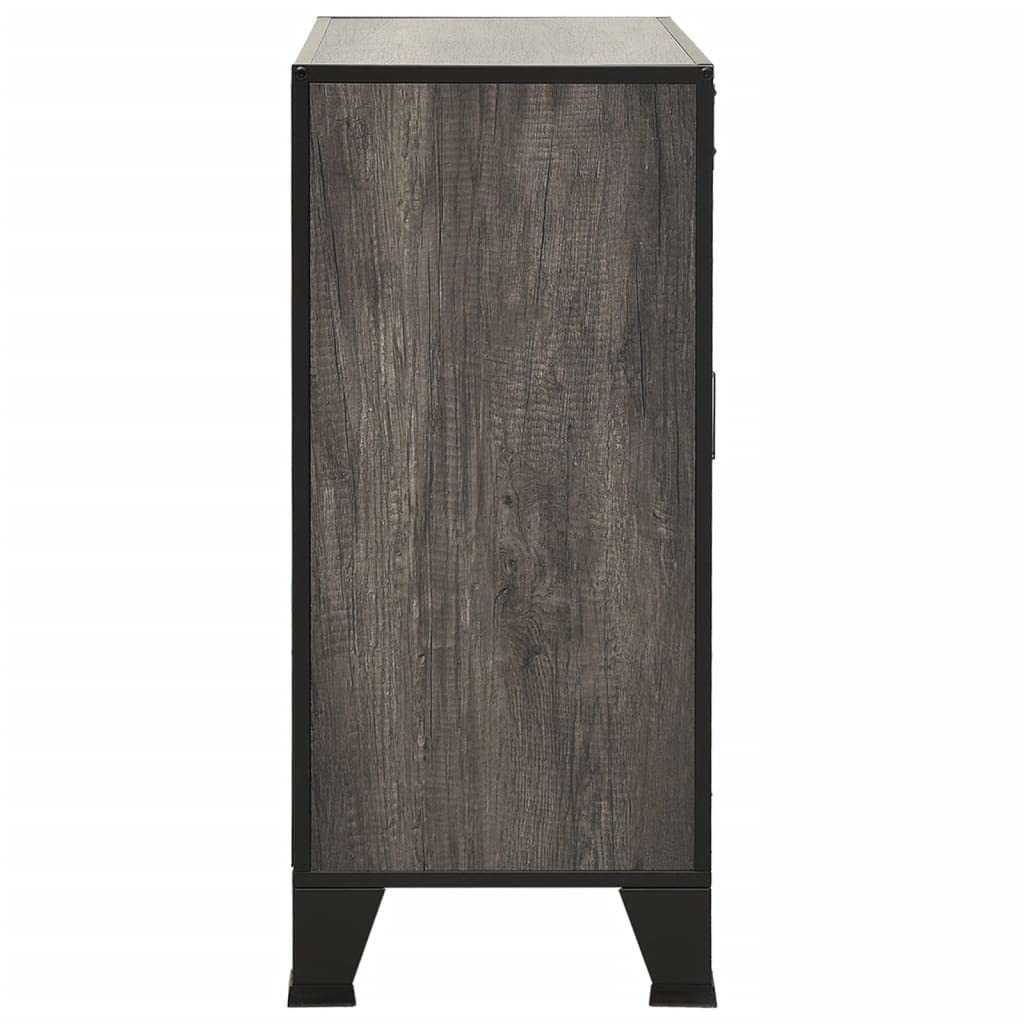 Gray Metal Storage Cabinet with MDF Top - 28.3