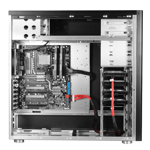 Lian Li SATA LT90 4R Red SATA III Cable Set - High-Speed Data Transfer for PC Builds & Gaming Rigs