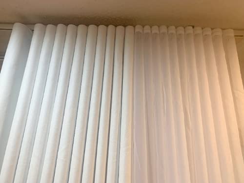 Ripplefold Snap Track with Tape Set for Curtains - 130