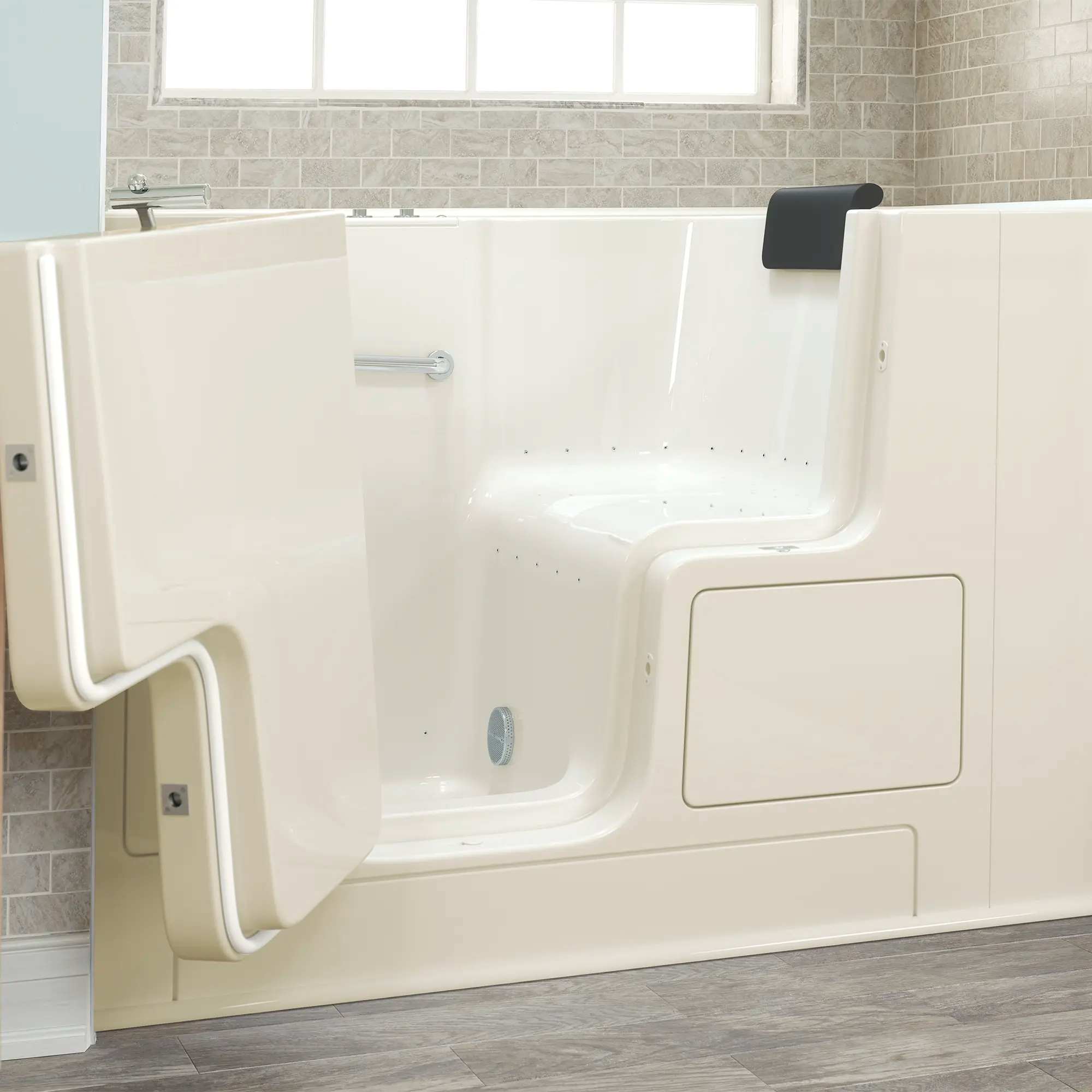 Premium 32 x 52 Inch Walk-in Bathtub with Air Spa System - Left Hand Drain - Gelcoat Finish for Ultimate Relaxation & Mobility - Ideal for Elderly & Arthritis Relief