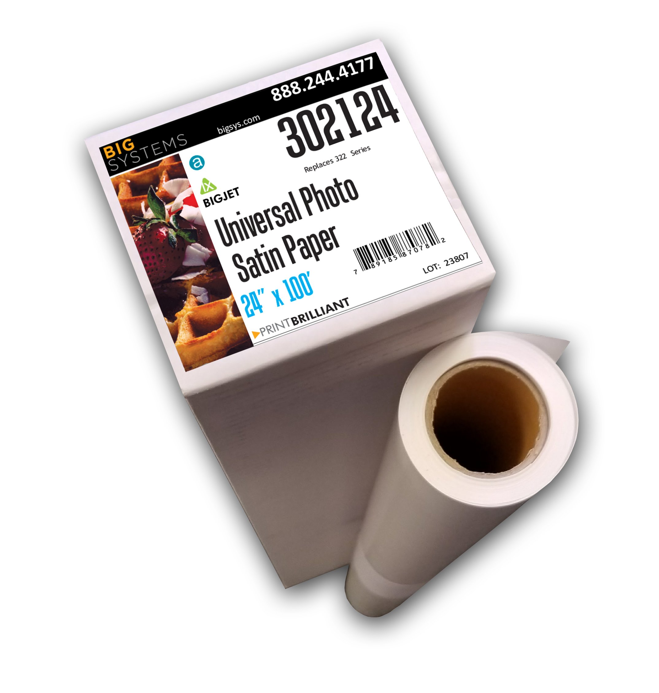 Premium Aqueous Universal Satin Photo Paper Roll - 24