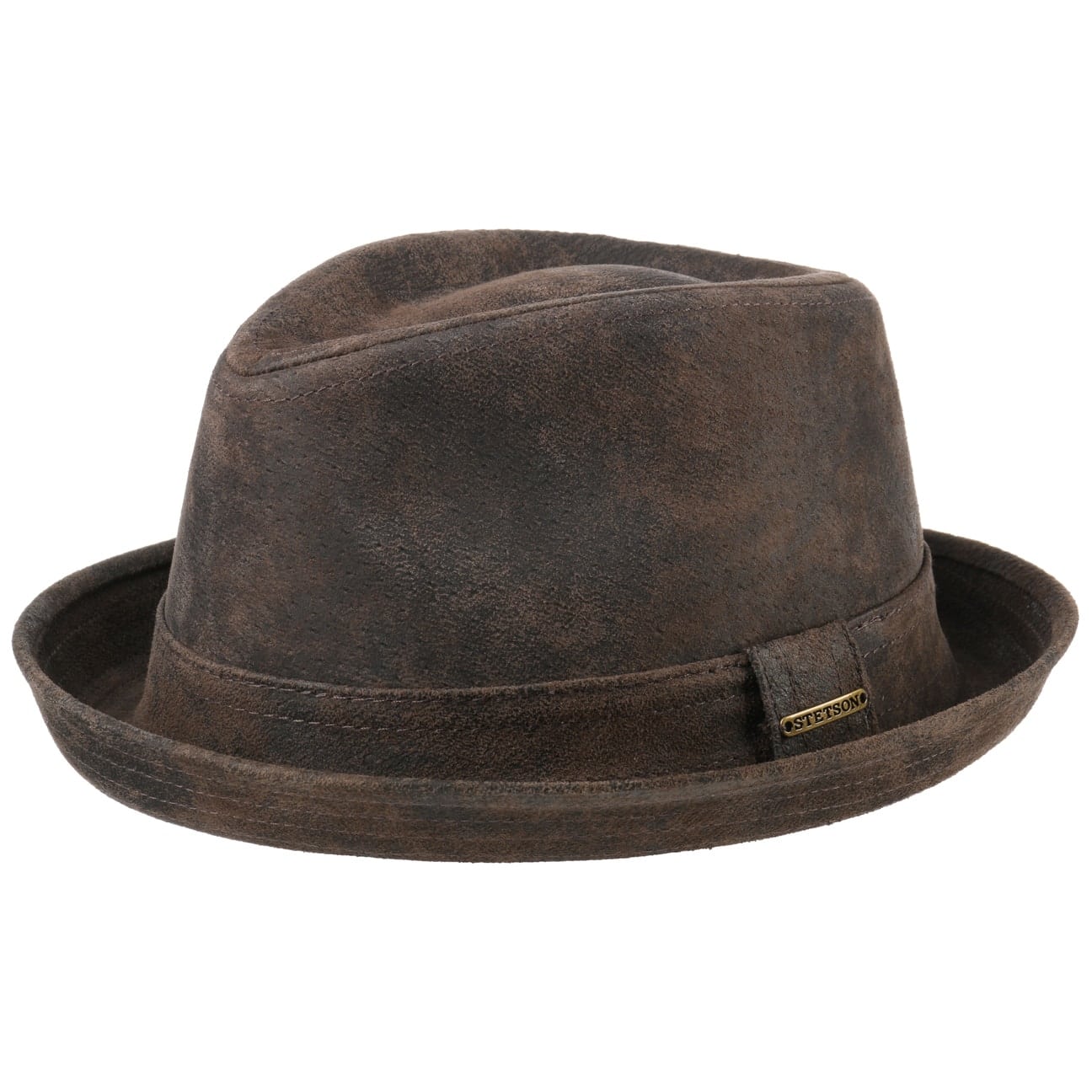 Stetson Radcliff Leather Player Hat – Premium Genuine Leather Cowboy Hat for Men – Perfect for Western Rides, Country Music Festivals & Outdoor Adventures