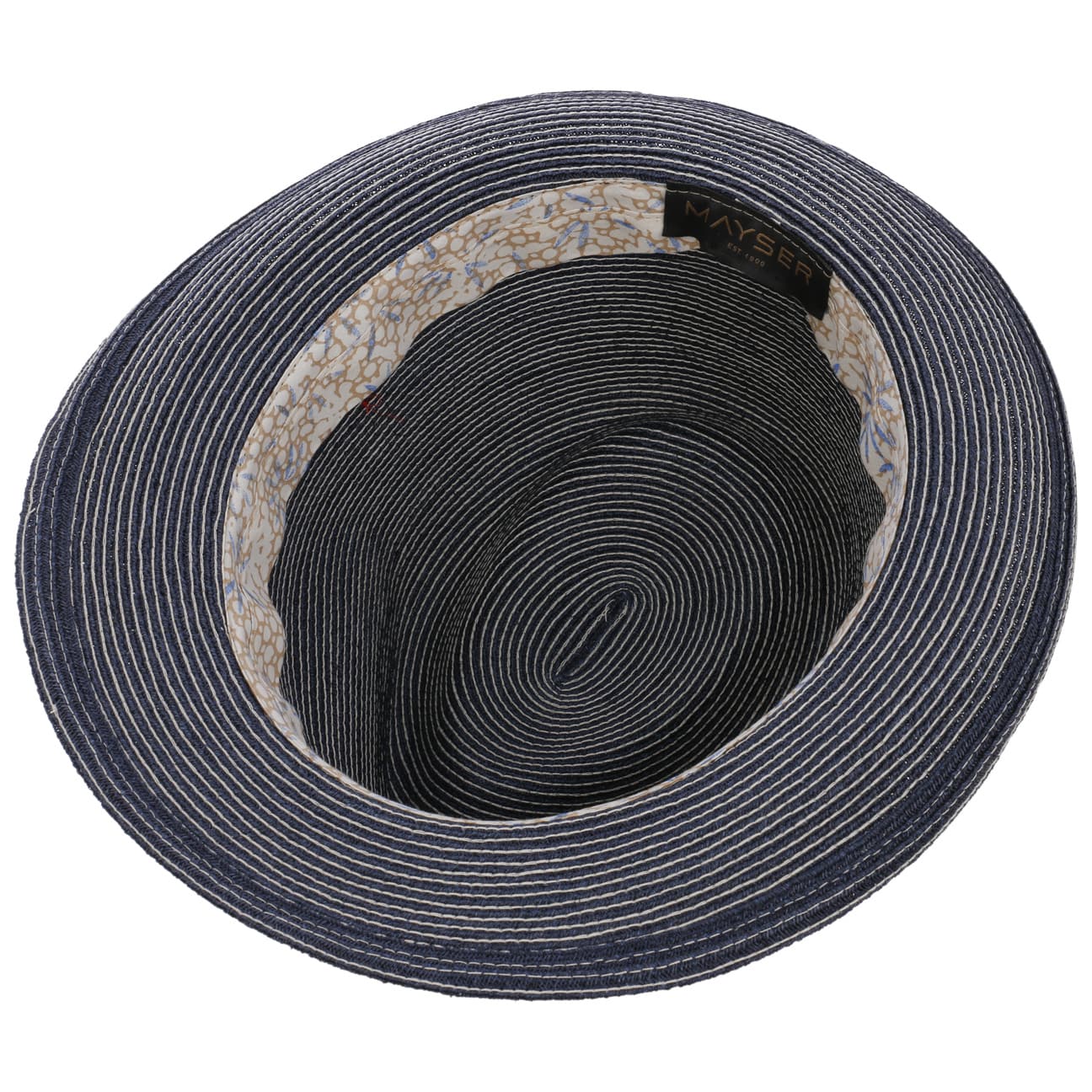 Mayser Maleo Trilby Hemp Hat for Men - Stylish Summer Sun Hat with Brim for Outdoor Activities, Beach, Travel & Casual Wear