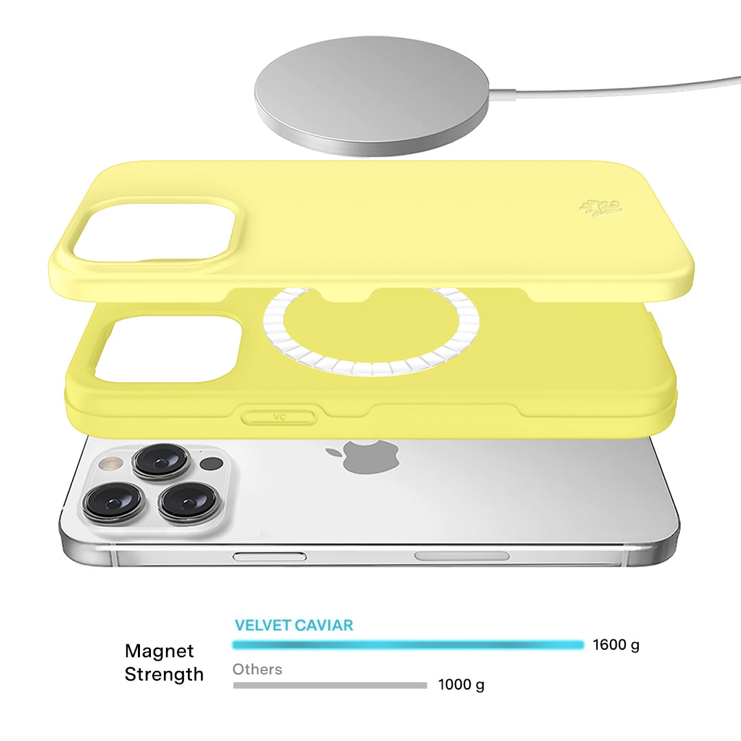 Butter Yellow iPhone Case - Soft Silicone Protective Cover for iPhone 13/14/15 - Slim Fit Shockproof Phone Case for Everyday Use & Travel