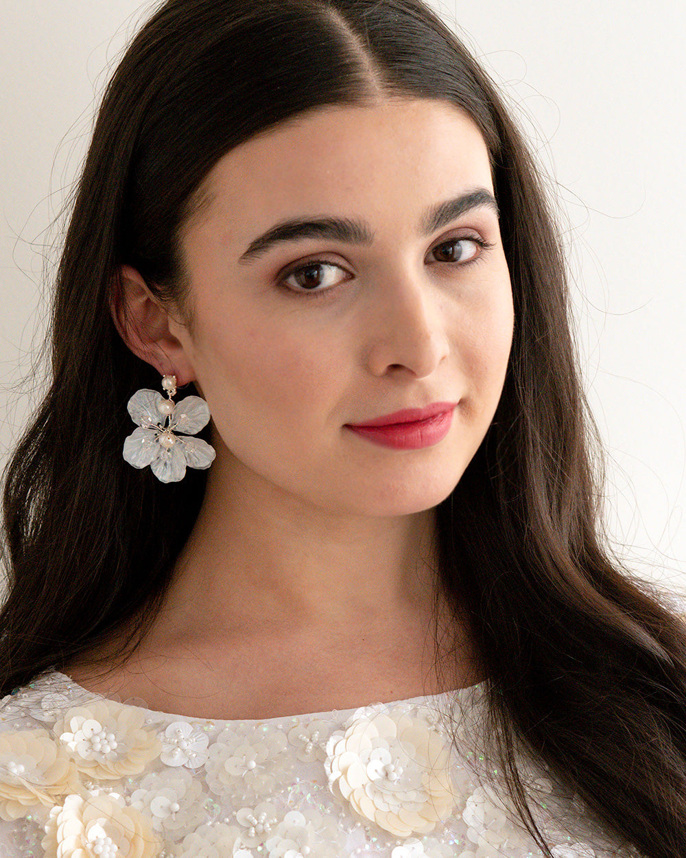 Nia Flower Earrings for Women - Elegant Floral Dangle Earrings for Party, Wedding, and Everyday Wear