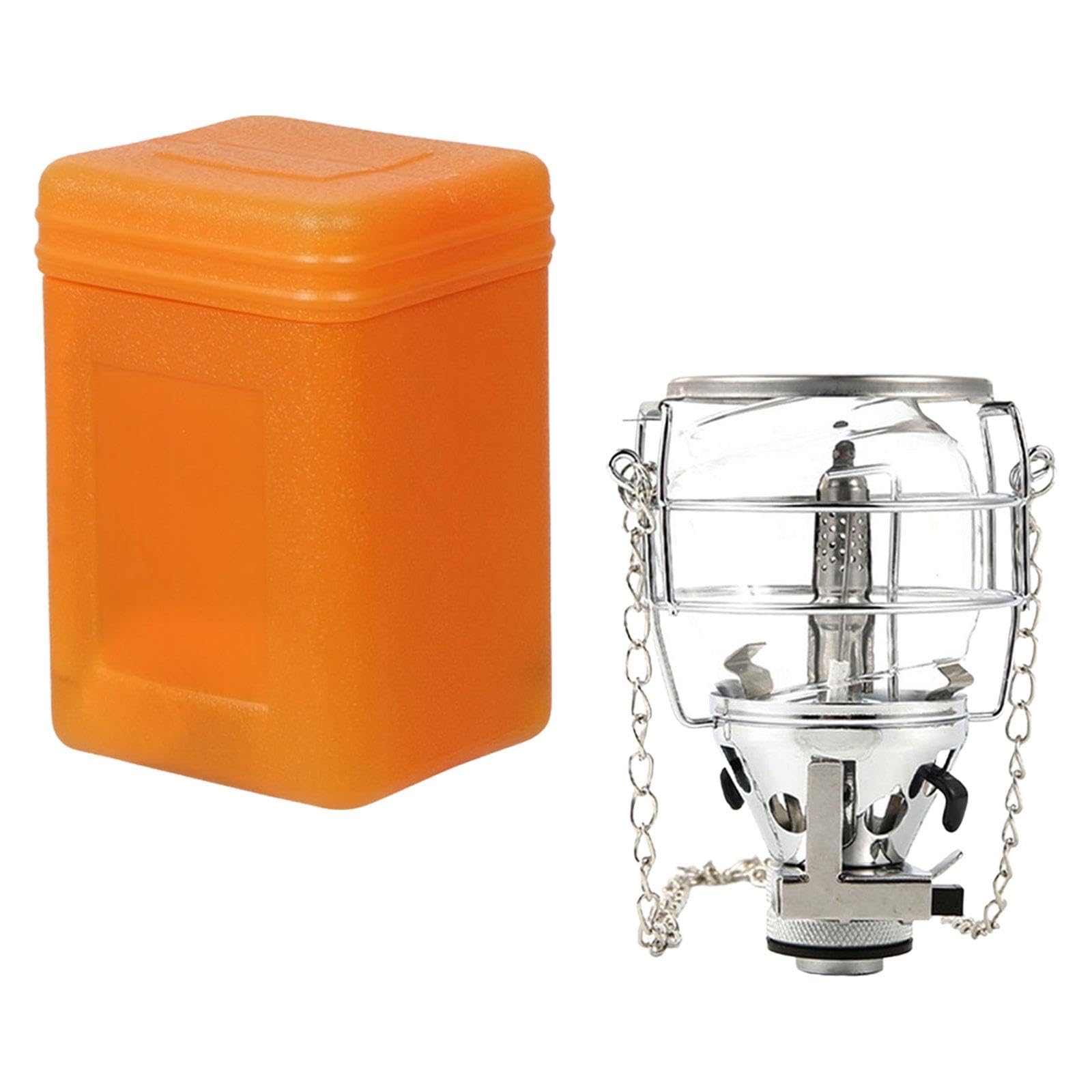 Portable Adjustable Gas Lantern - Outdoor Camping Fuel Lamp for Hiking, Backpacking & Emergency Lighting