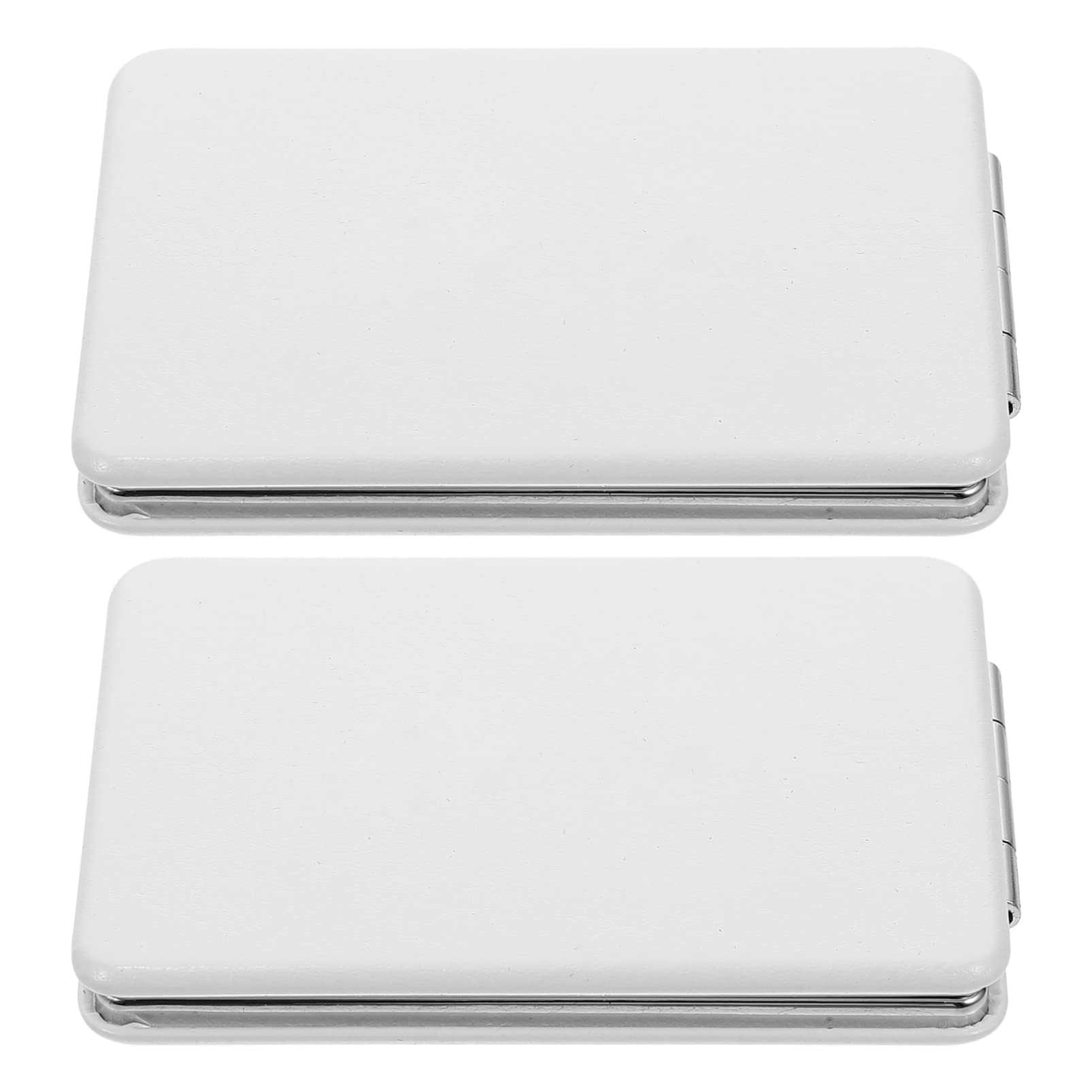 ULTNICE 2-Pack Leather Folding Hand Mirror - Double Sided Vanity Mirror for Makeup, Travel & Home Decor | Perfect Gift for Women & Girls