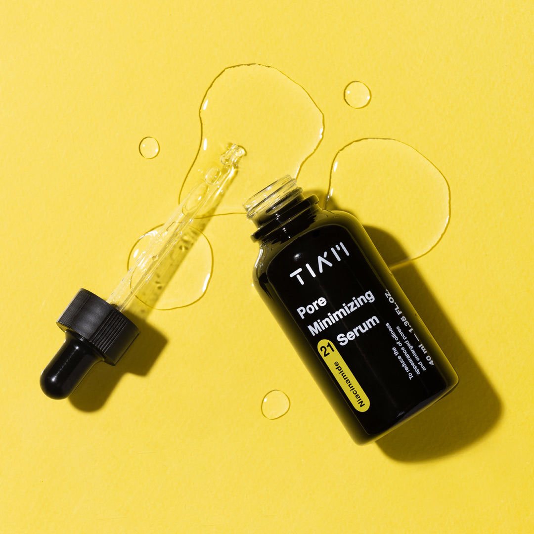 TIA'M Pore Minimizing 21 Serum 40ml - Korean Skincare for Oily & Acne-Prone Skin - Reduce Large Pores & Blackheads - Perfect for Daily Skincare Routine & Nighttime Use
