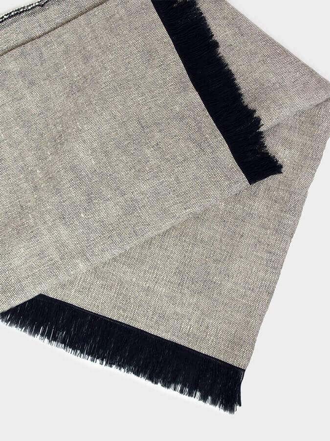 GOTS Certified Organic Cotton Yoga Blanket for Studio & Home - Two-Toned Design for Meditation, Relaxation & Yoga Practice