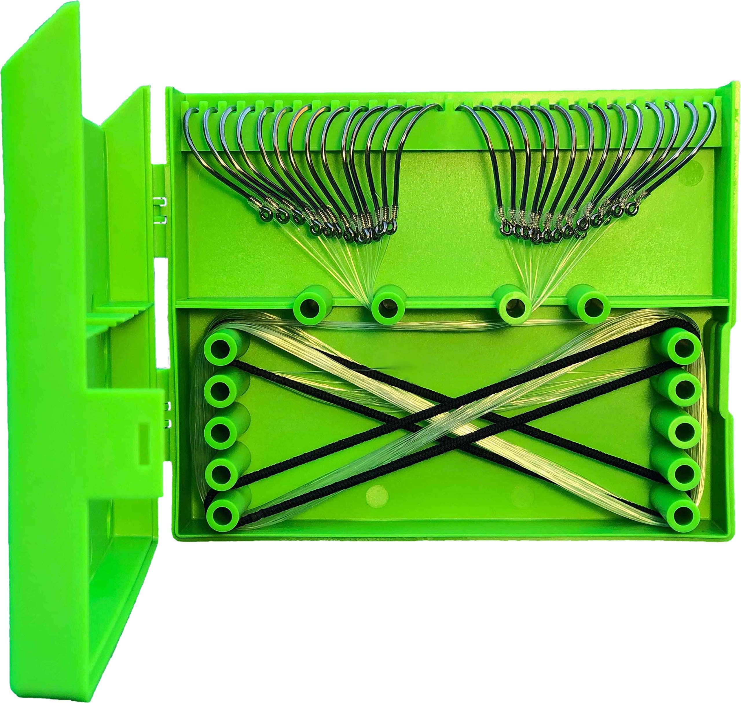Pre-Tied Fishing Leader Dispenser - Holds 28 Leaders for Easy Access & Quick Changes | Perfect for Bass, Trout & Saltwater Fishing