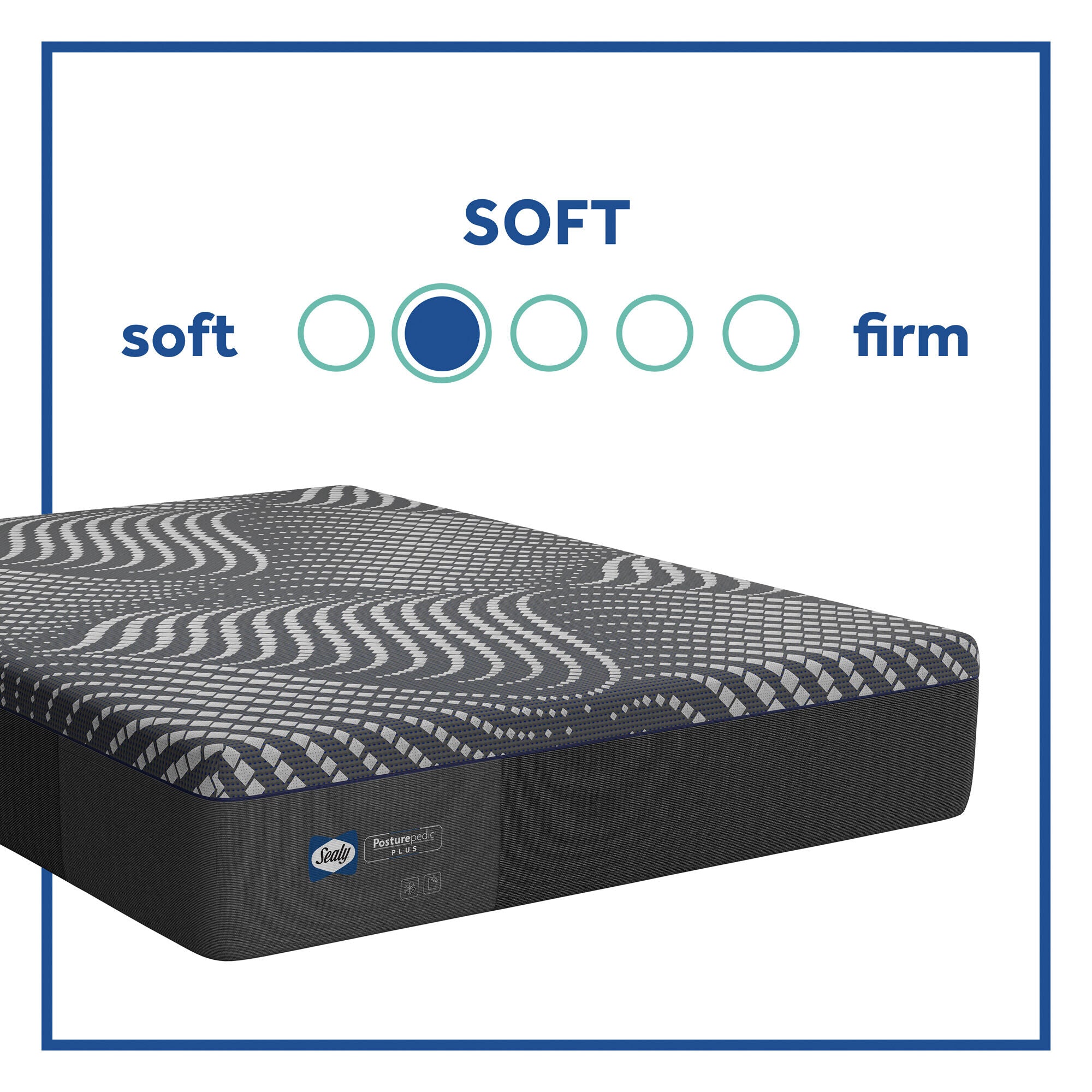 Sealy Posturepedic Plus Foam Albany Soft Mattress - Queen Size, Medium Firm Memory Foam Bed for Back Pain Relief & Pressure Relief - Perfect for Master Bedroom, Guest Room & Apartment Sleeping
