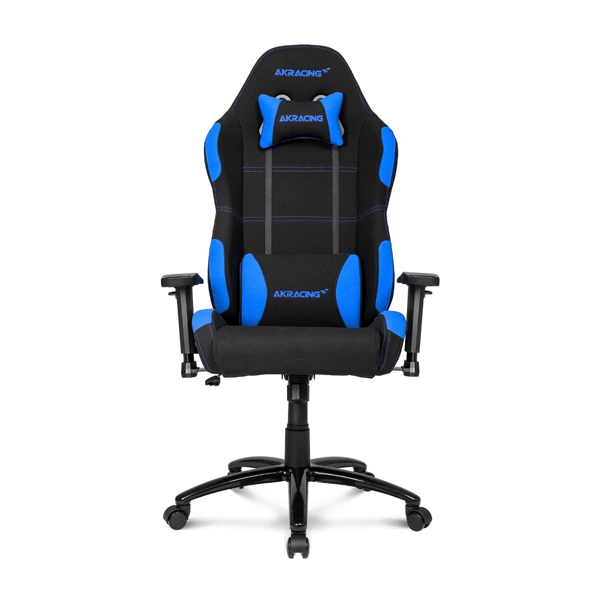 AKRacing K7012 Ergonomic Gaming Chair - High Back Racing Style with Adjustable Lumbar Support & Headrest - Black & Blue - Perfect for PC, Office, and Esports Gaming Setup