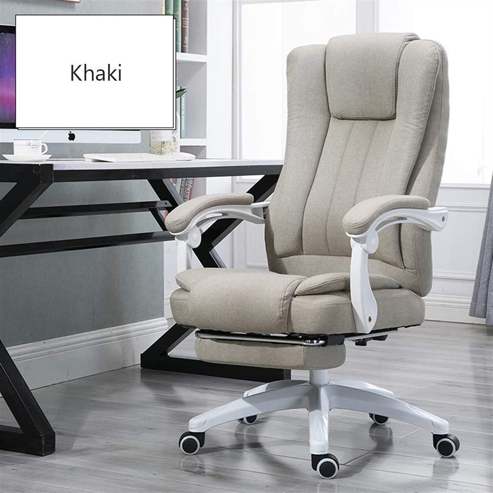 Ergonomic Swivel Computer Chair - Adjustable Reclining Office Chair for Home & Gaming, Portable Rest Recliner with 360° Rotation (Color: E) | Perfect for Work, Study, and Esports Gaming Sessions