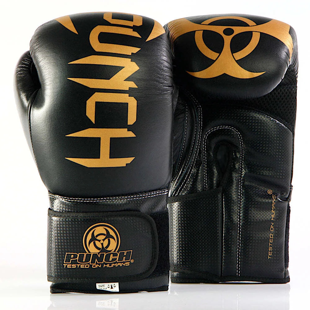 Urban™ COBRA Boxing Gloves for Men & Women - Premium Black & Gold Training Gloves for Boxing, MMA, Kickboxing & Fitness Workouts - Ideal for Sparring, Bag Work & Gym Training