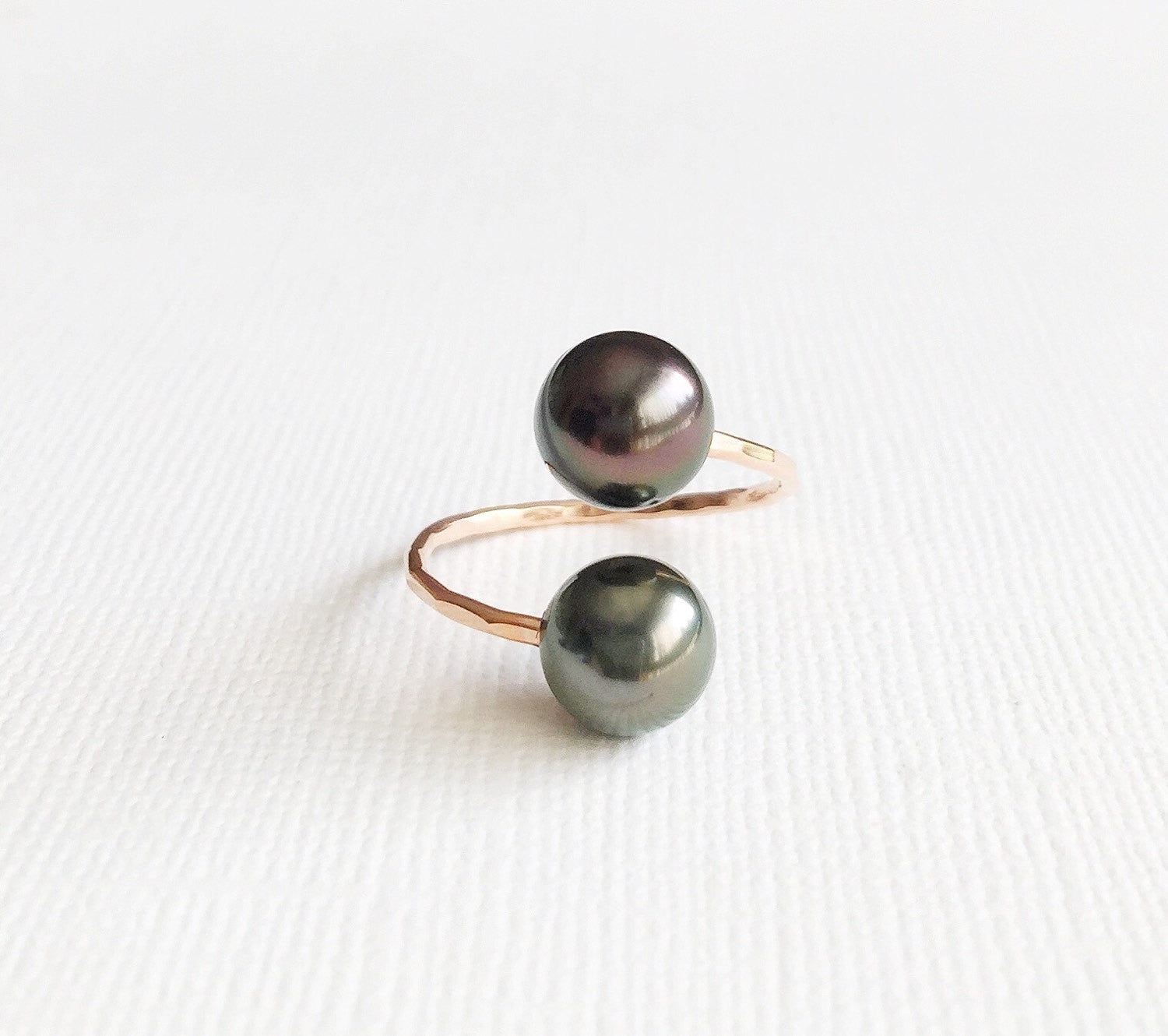 Tahitian Pearl Ring - Elegant Leia Design (R144) | Perfect for Weddings, Anniversaries & Special Occasions