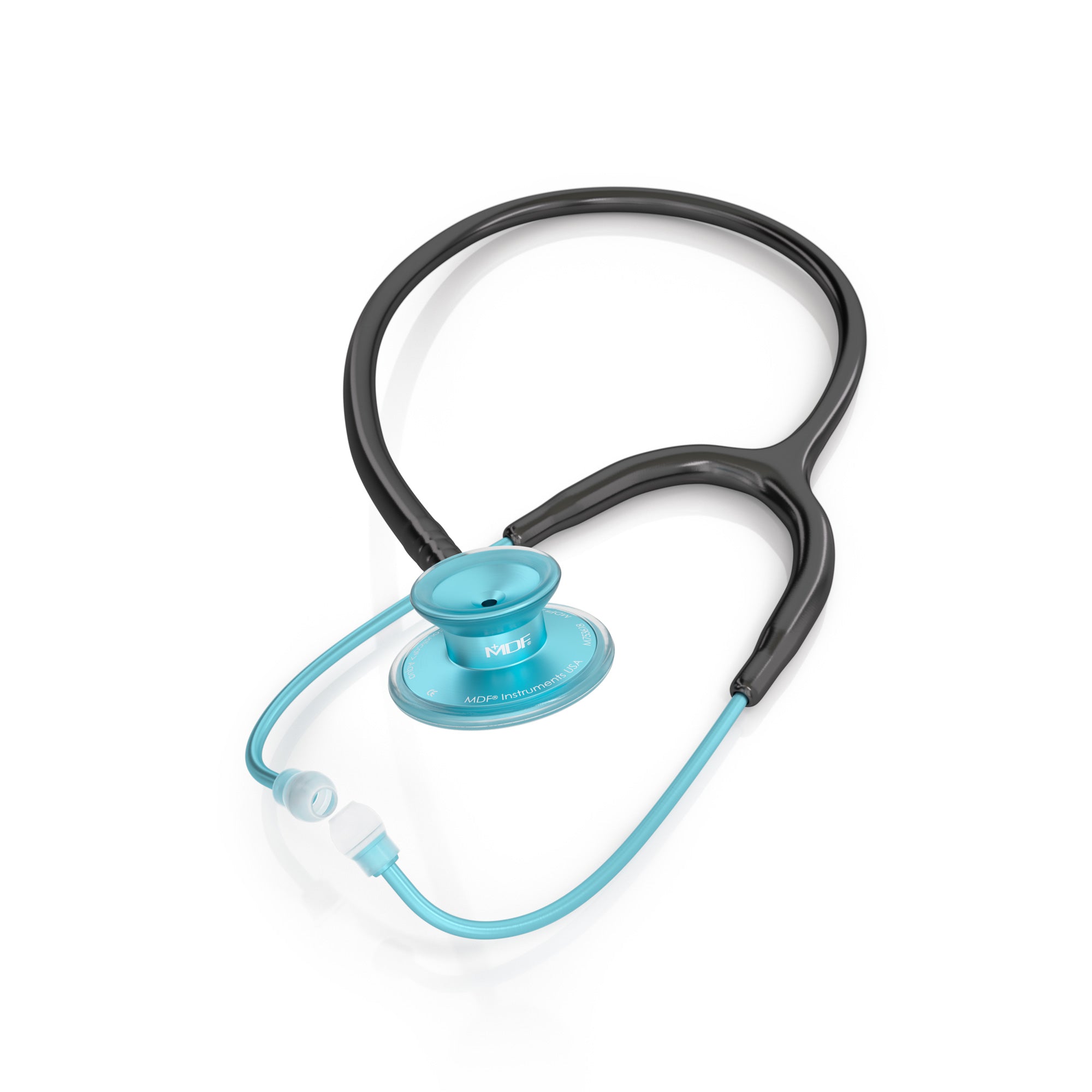 Premium Acoustica® Stethoscope - Dual Head Diagnostic Tool for Medical Professionals (Black/Aqua) | Ideal for Doctors, Nurses & Healthcare Students in Clinical Settings