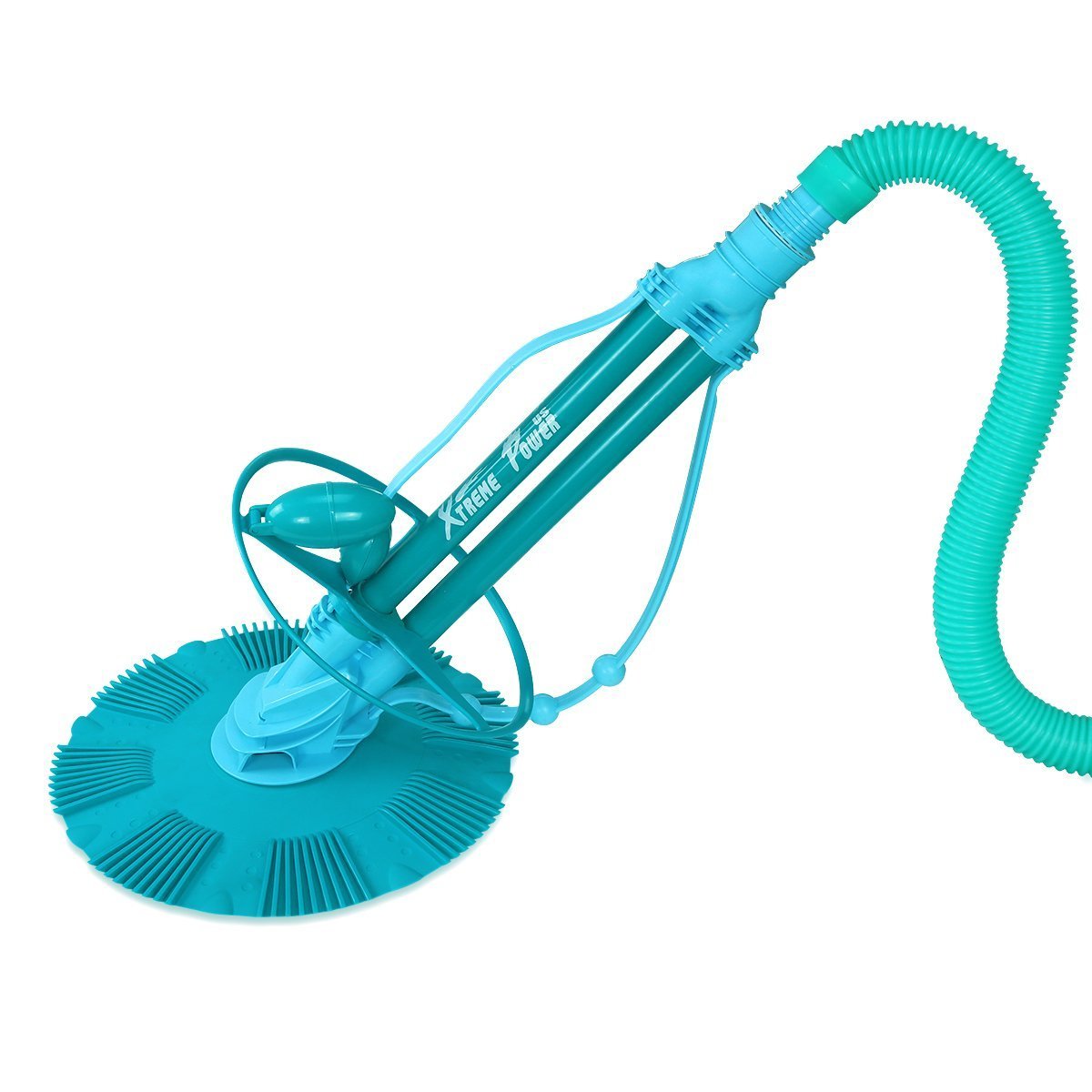 XtremepowerUS Premium Automatic Suction Vacuum Wall Climbing Pool Cleaner for In-Ground Pools with Hose Set | Poolmaster 28300 Big Sucker Manual Swimming Pool Leaf Vacuum Head (Blue) - Ideal for Removing Debris, Leaves, and Dirt from In-Ground and Above-Ground Pools