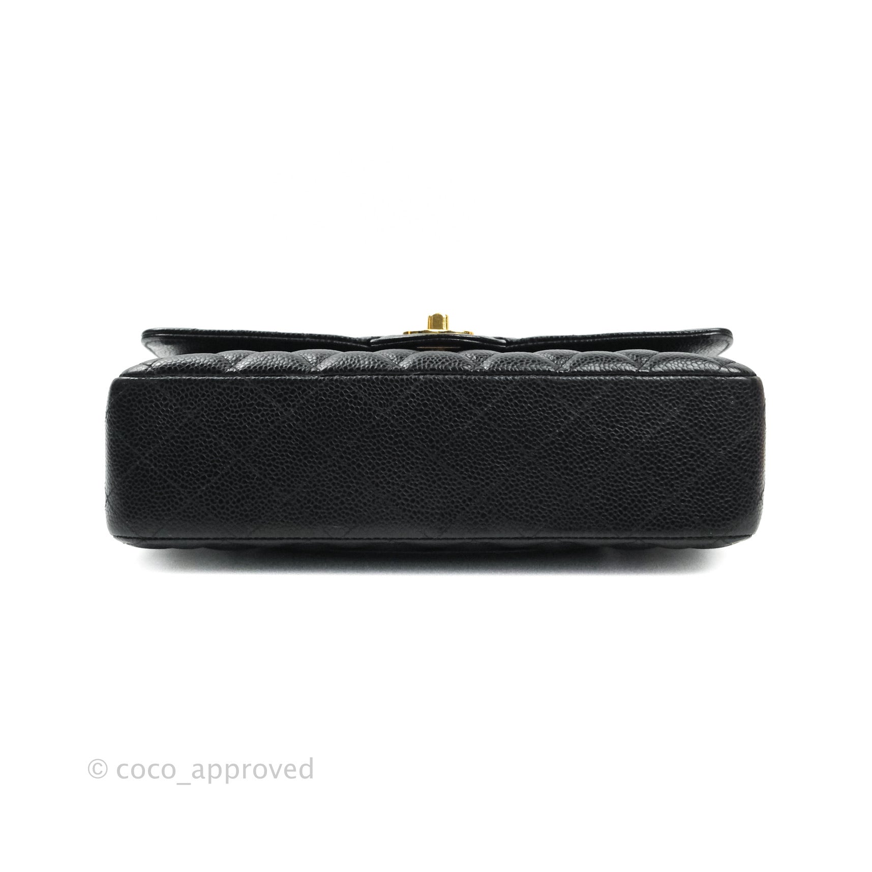 Chanel Classic Medium Double Flap Bag Black Caviar Leather with Gold Hardware - Luxury Designer Handbag for Women, Perfect for Work, Evening Events & Special Occasions