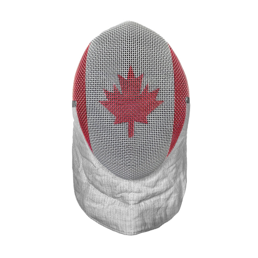 Allstar FIE Sabre Mask with Canada Flag - Premium Fencing Gear for Competitions & Training - Perfect for Olympic, National, and Club Level Fencers
