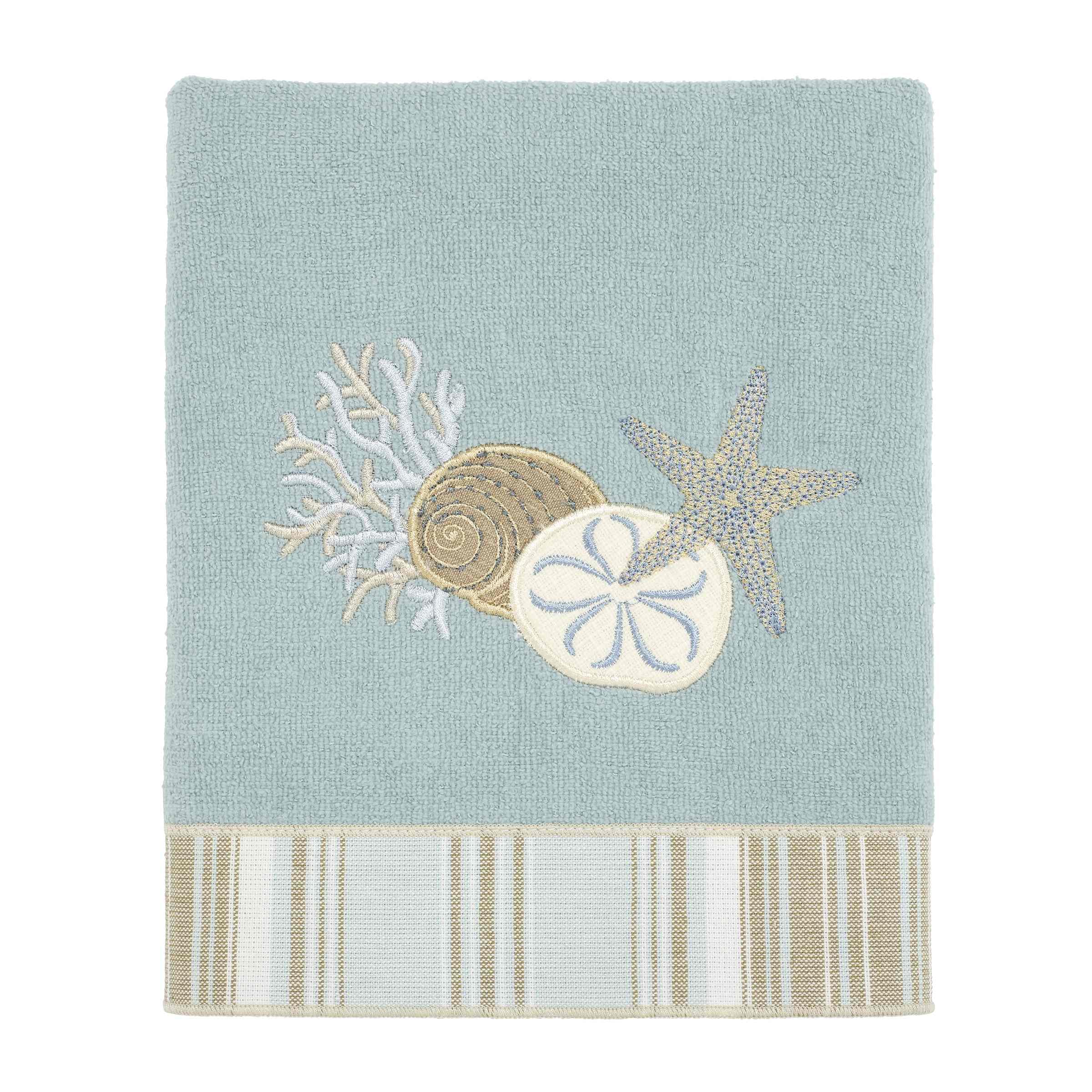 Avanti Linens Sea Collection Hand Towel - Soft & Absorbent Mineral Blue Bath Towel for Bathroom, Spa & Guest Room Decor