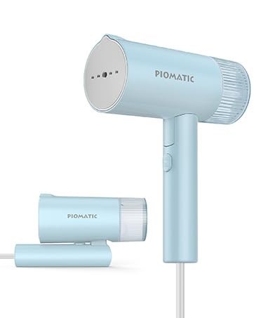 Portable Handheld Steamer for Clothes - Foldable Garment Wrinkle Remover with Ceramic Thermostatic Plate, Mini Travel Steamer Iron for 120V Countries - Perfect for Home, Travel, Office & Wedding Dress Care