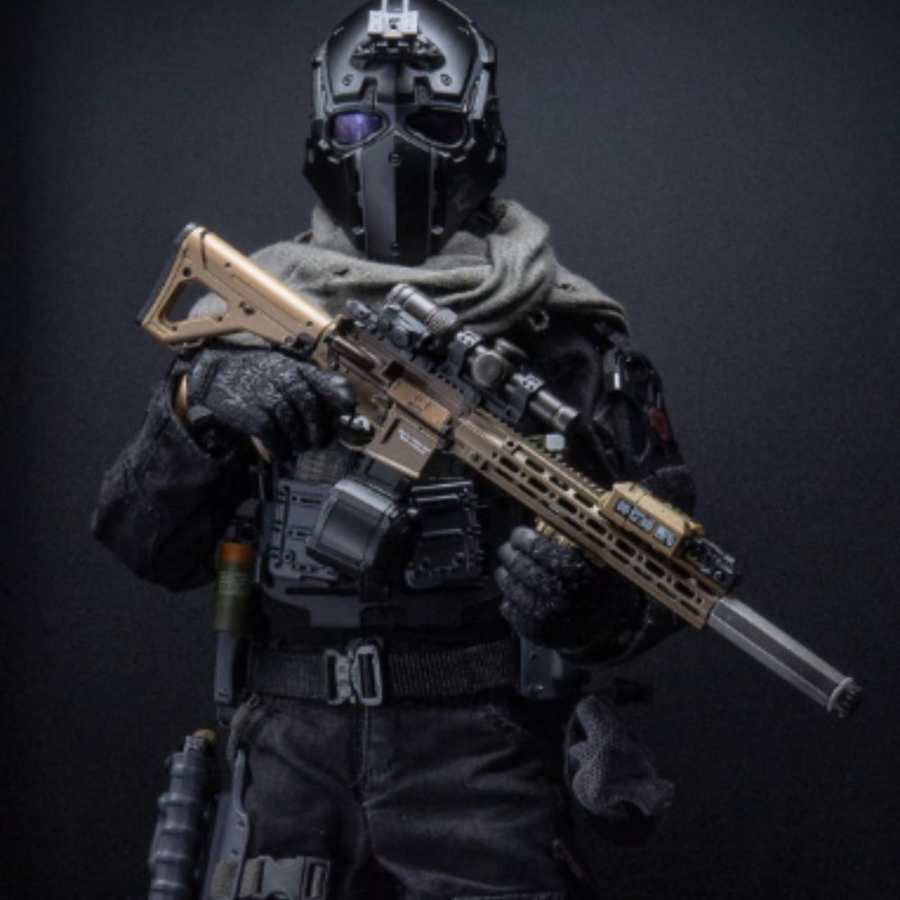 Devtac Ronin Full Face Ballistic Helmet - NIJ Level IIIA Certified with HUD Display | Tactical Protection for Military, Police, and Airsoft Enthusiasts