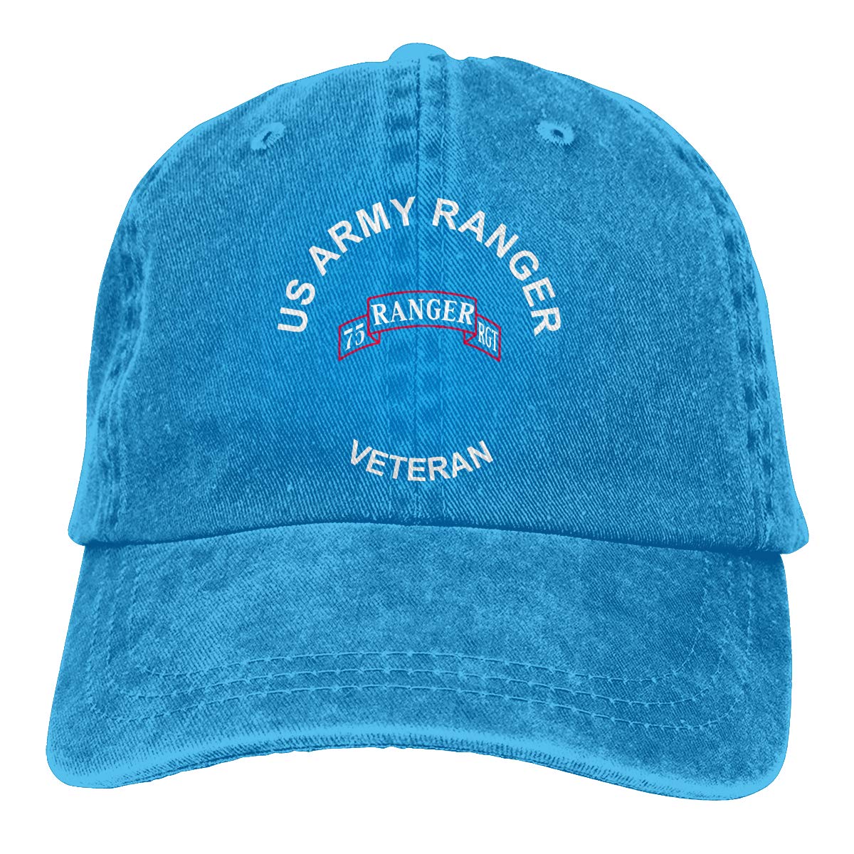 XXINNKQFWY US Army Veteran Airborne 75 Ranger Adjustable Baseball Cap - Military Dad Hat & Trucker Cap for Outdoor Activities, Hiking, and Casual Wear