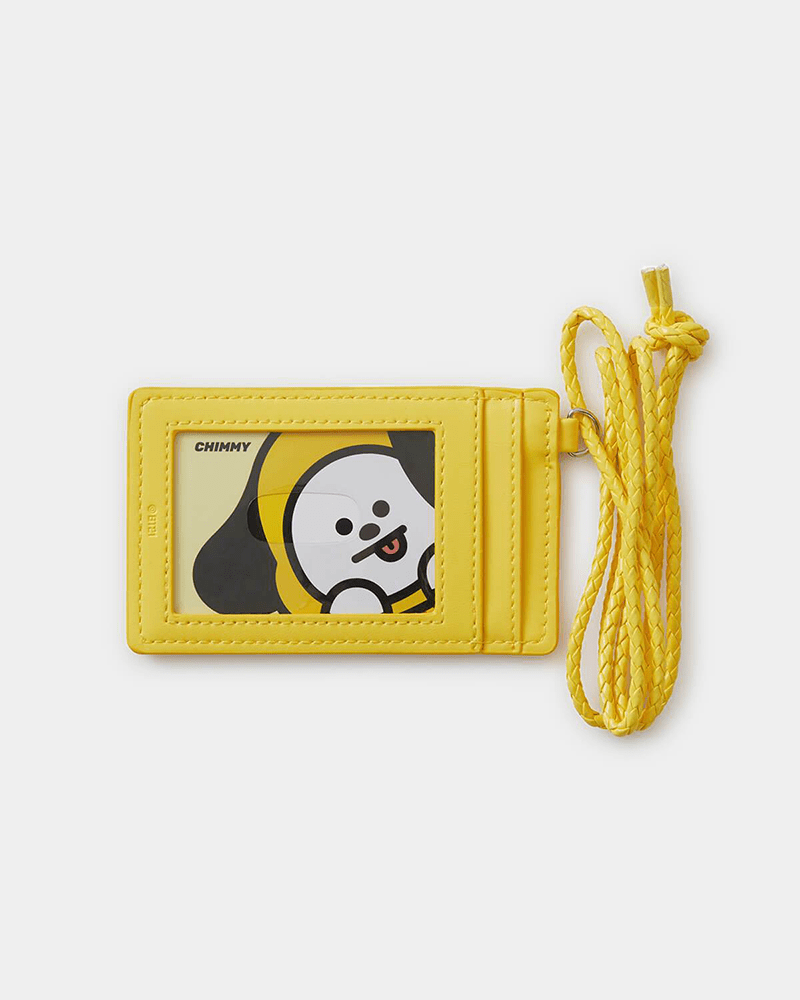 BT21 CHIMMY Strap Card Holder - Cute BTS Phone Wallet for Credit Cards & ID - Perfect for K-Pop Fans, Concerts, and Everyday Use