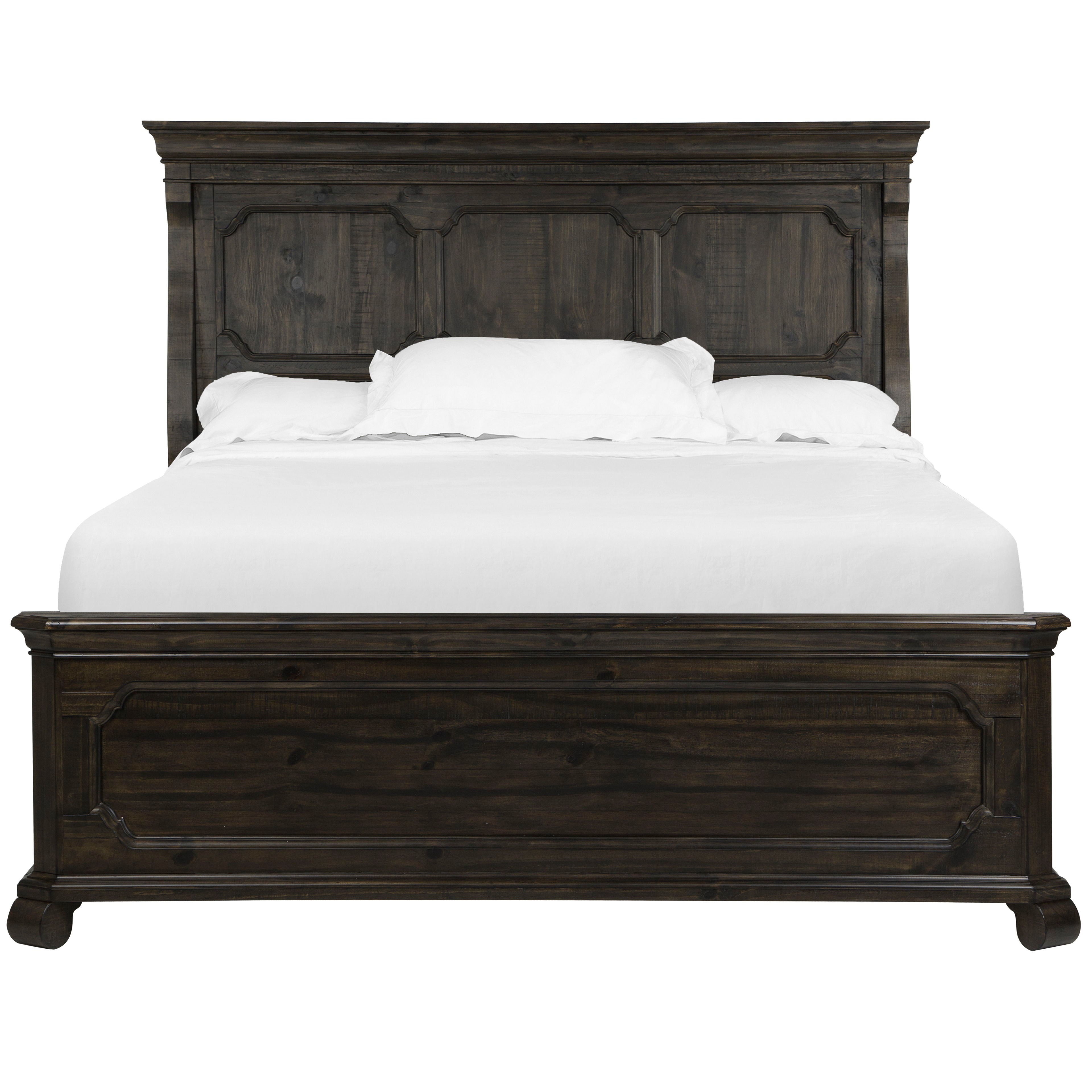 Bellamy Complete Queen Panel Bed Frame - Solid Wood Platform Bed with Headboard & Footboard - Modern Bedroom Furniture for Home Decor & Comfortable Sleeping