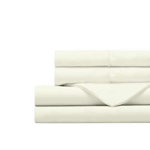 Premium 100% Certified Long Staple Giza Cotton Queen Size Bed Sheet Set - Deep Pocket Fits Up to 18