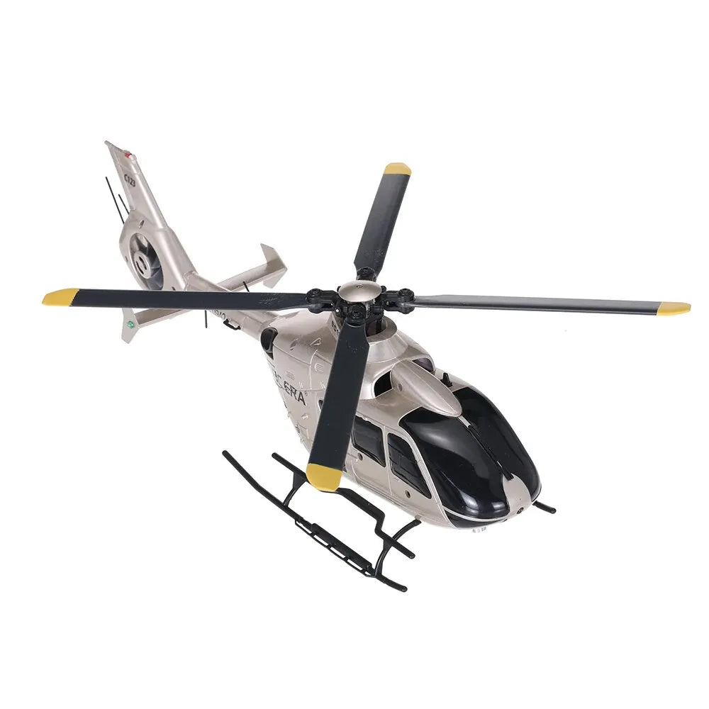 **EC135 RC Helicopter 1:36 Scale - 6CH 6-Axis Gyro with Altitude Hold & Optical Flow Positioning - Indoor/Outdoor Remote Control Toy for Kids & Adults**