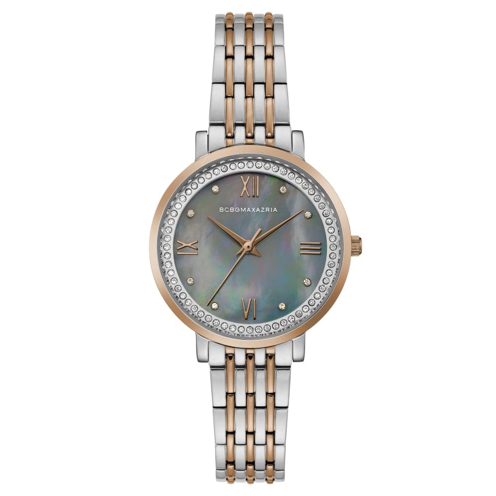 BCBGMAXAZRIA Women's Quartz Two-Tone Stainless Steel Watch BG50665002 - Elegant Dress Watch for Business, Party & Special Occasions
