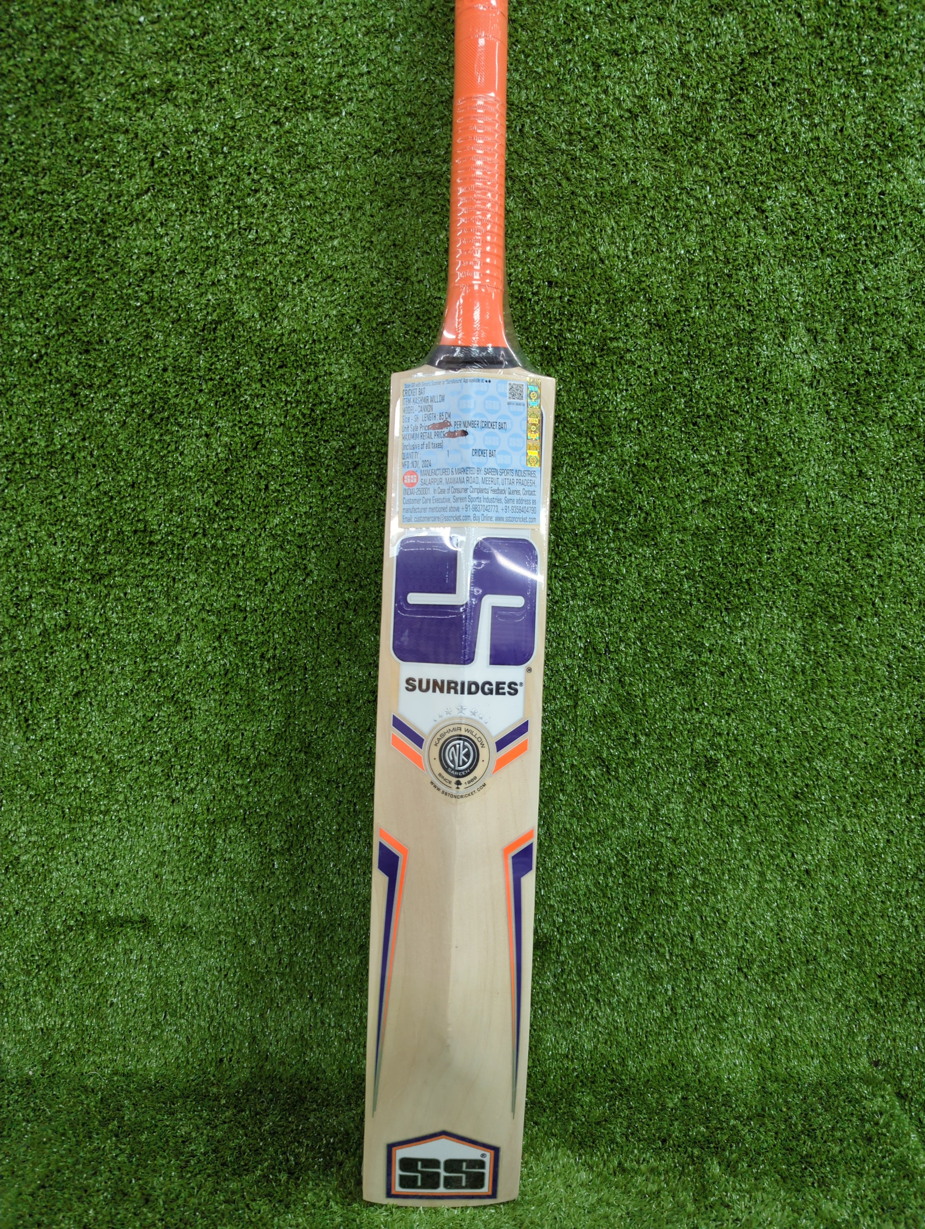 Premium SS Cannon Kashmir Willow Cricket Bat for Men & Women - Perfect for Practice, Matches & Professional Play