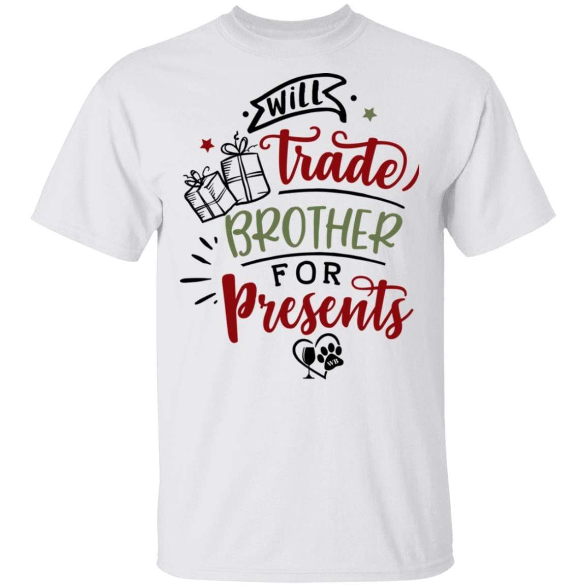WineyBitches.Co Funny Sibling Gift T-Shirt - 5.3 oz Cotton Tee - Perfect for Christmas, Birthday & Family Reunion Gifts