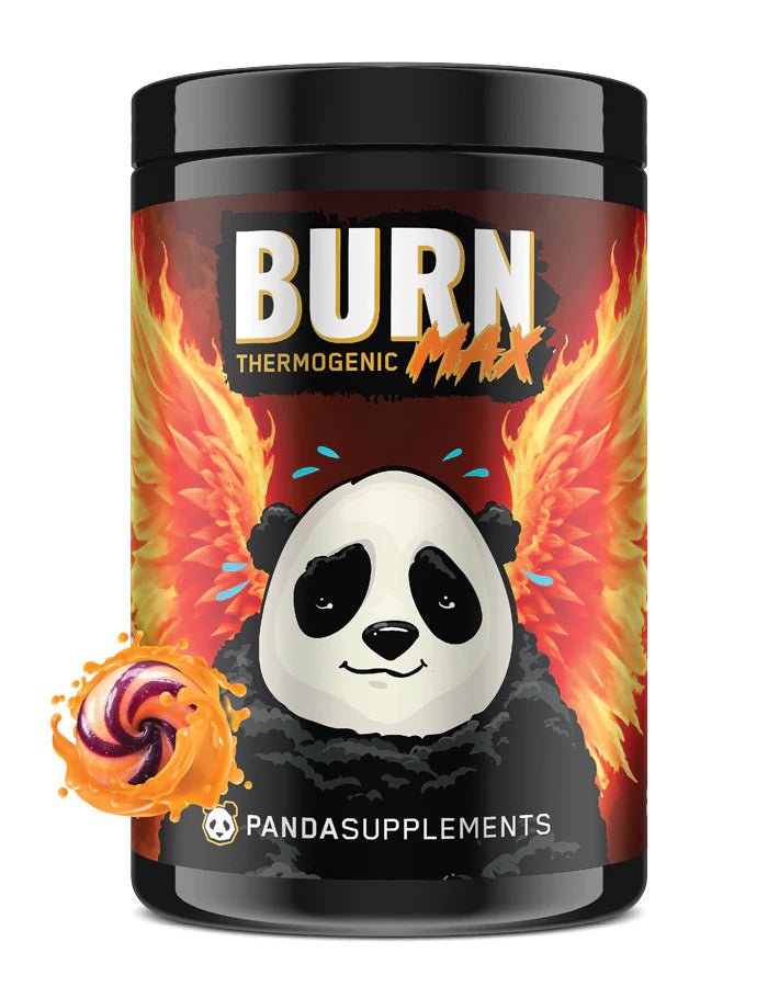 Panda Supplements Burn MAX Thermogenic Fat Burner - Boost Metabolism & Energy for Weight Loss - Perfect for Pre-Workout & Fitness Routines