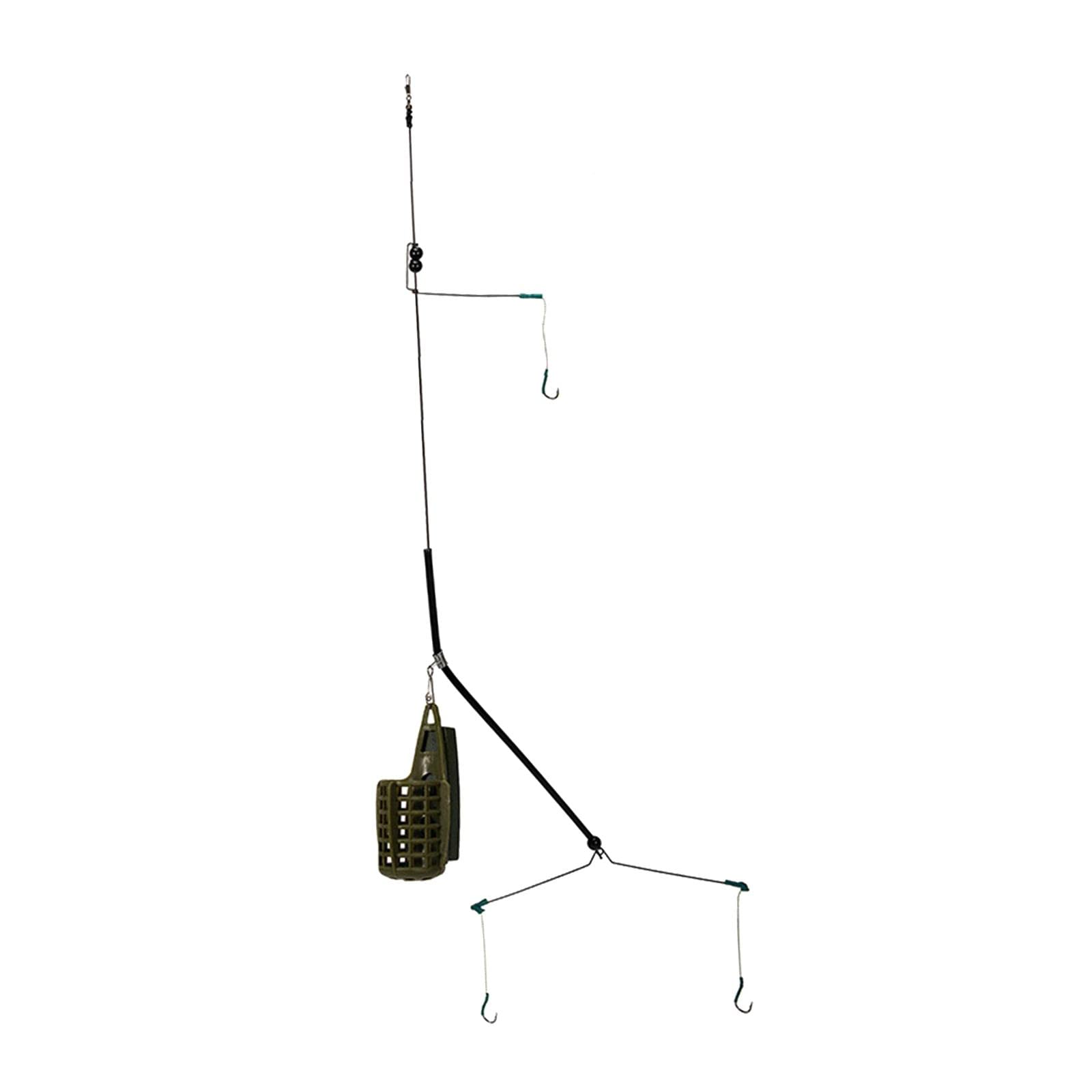 Milageto Carp Fishing Feeder Cage - Green Bait Thrower Holder for Coast Fishing | Durable Fishing Supply for Freshwater & Saltwater Angling