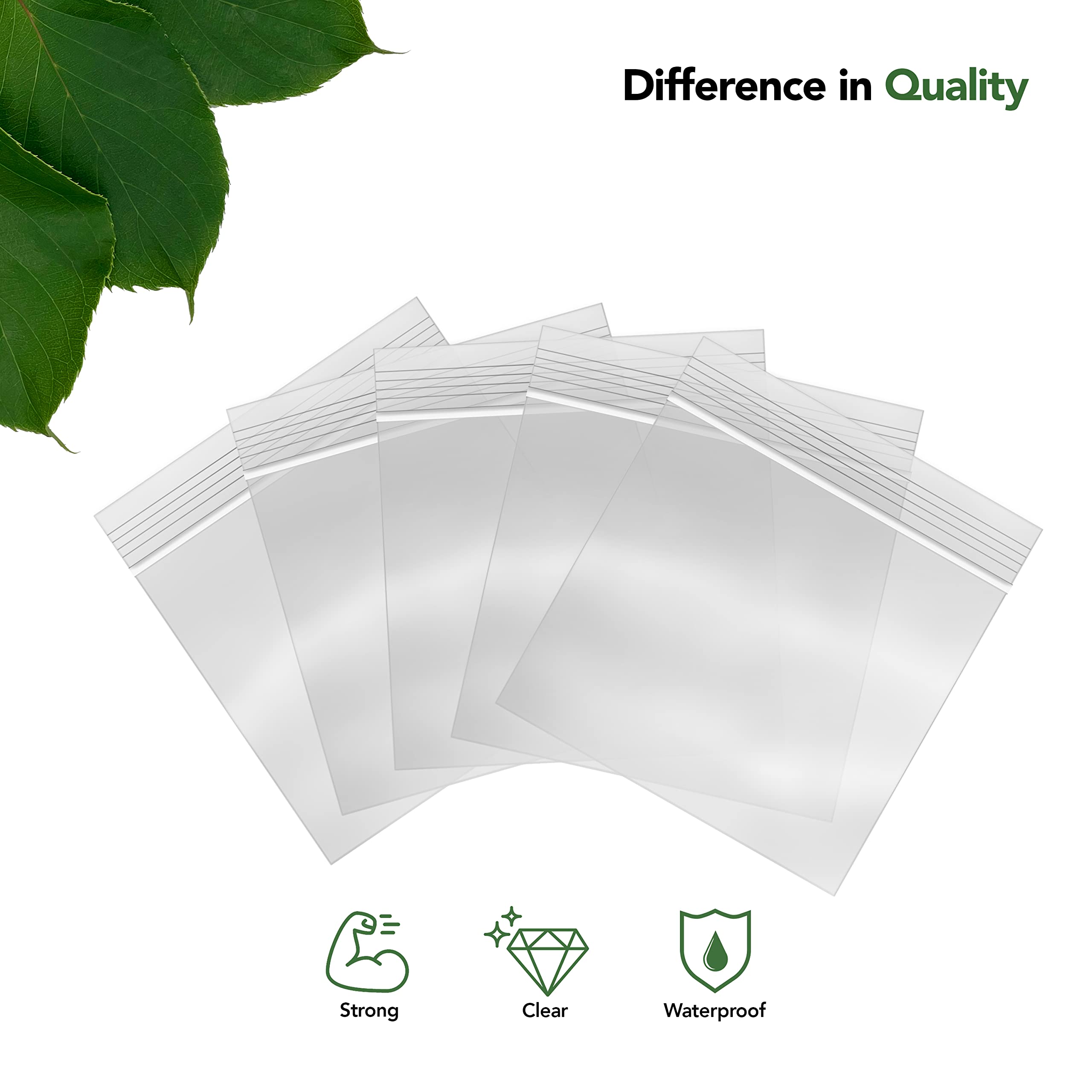 1000 Pack 6x6 Inch Clear Reclosable Sandwich Bags - 2 Mil Thick LDPE Plastic Zipper Bags for Snacks, Cookies, Candies, Pastries & Party Treats - Perfect for Food Storage, Lunch Prep & On-the-Go Snacking
