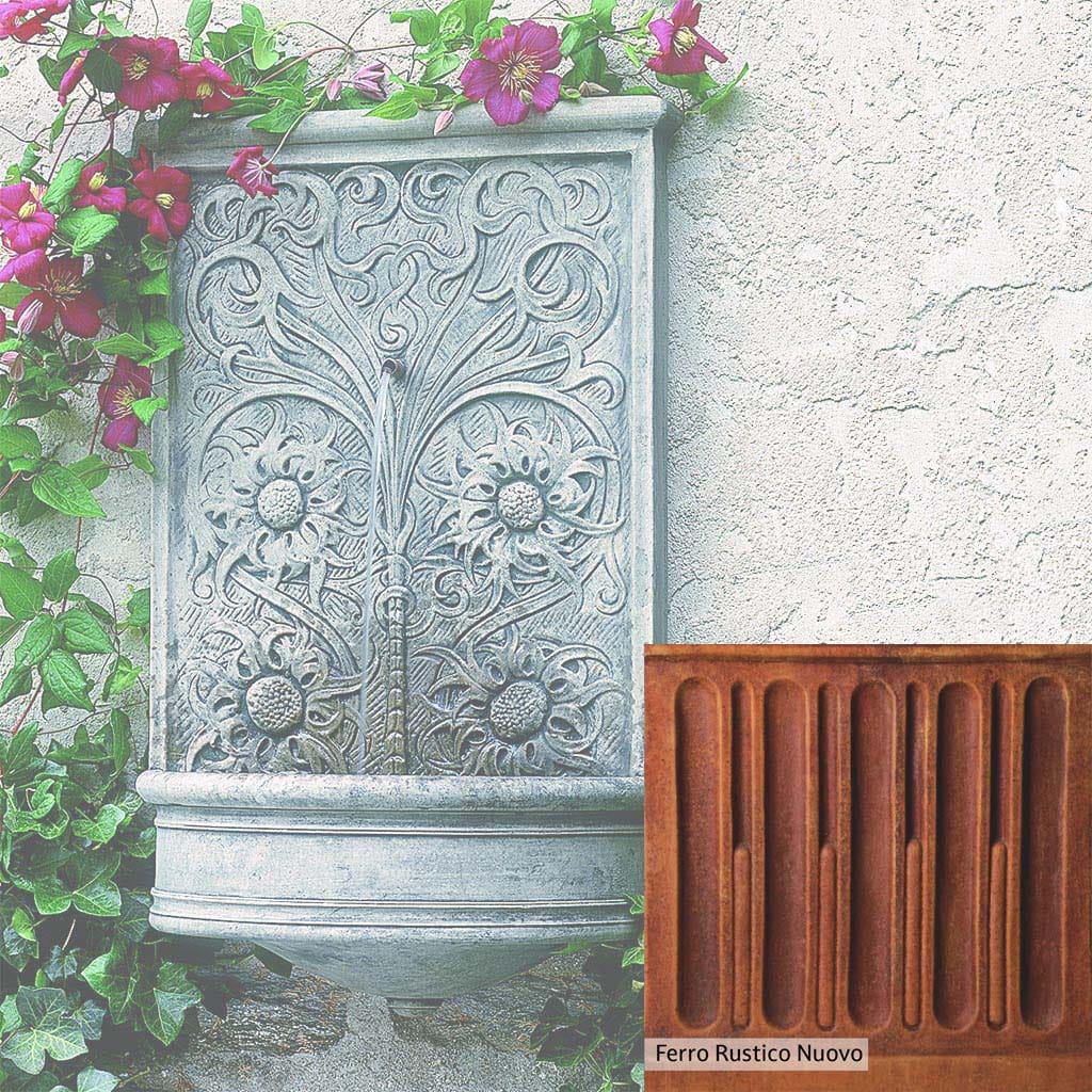 Campania International Sussex Wall Fountain - Outdoor Garden Water Feature for Patio, Yard, and Landscape Decor