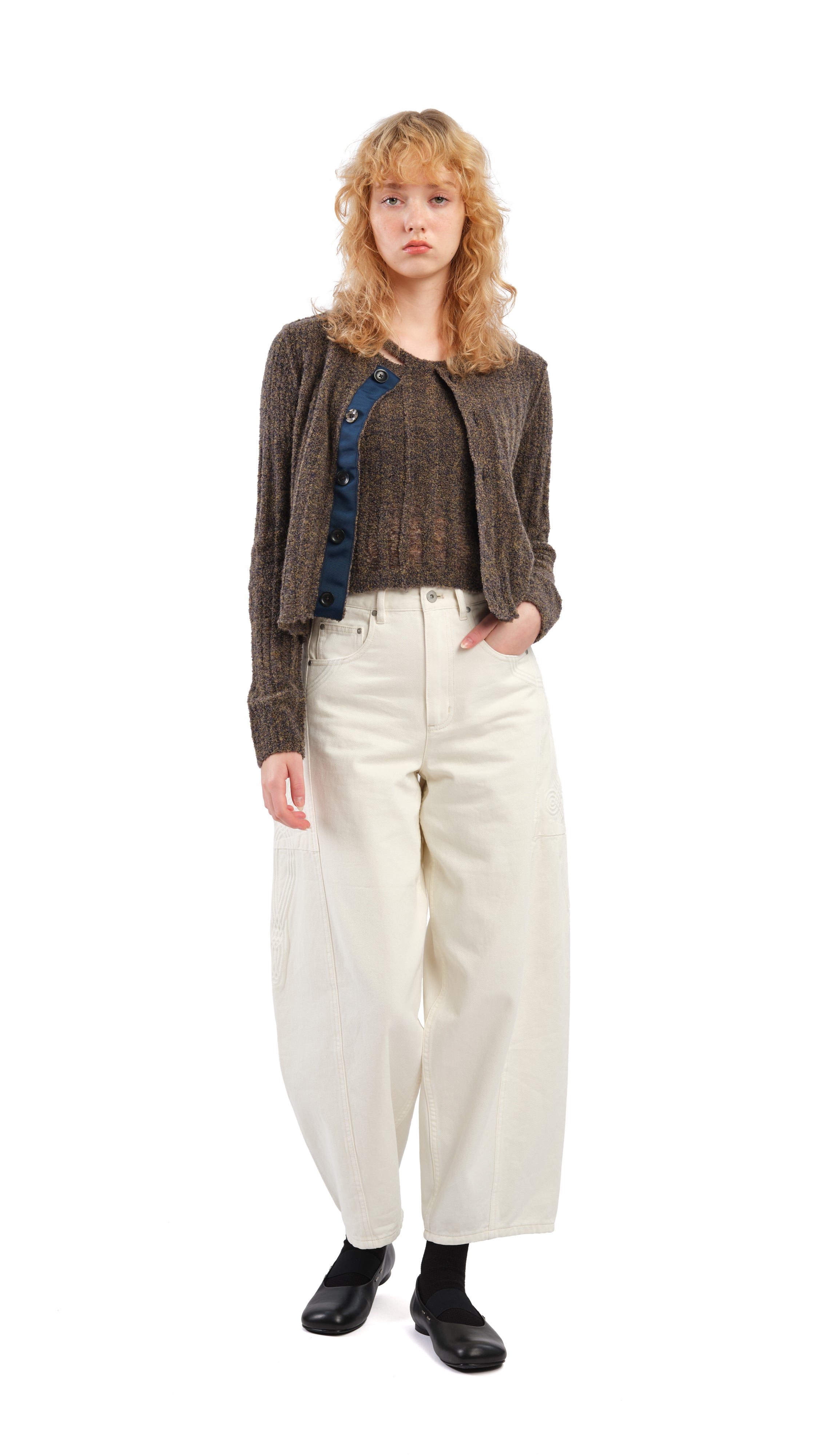 Boucle Cropped Vest for Women - Soft Textured Knit Sleeveless Top - Casual & Office Wear - Perfect for Layering in Fall & Winter