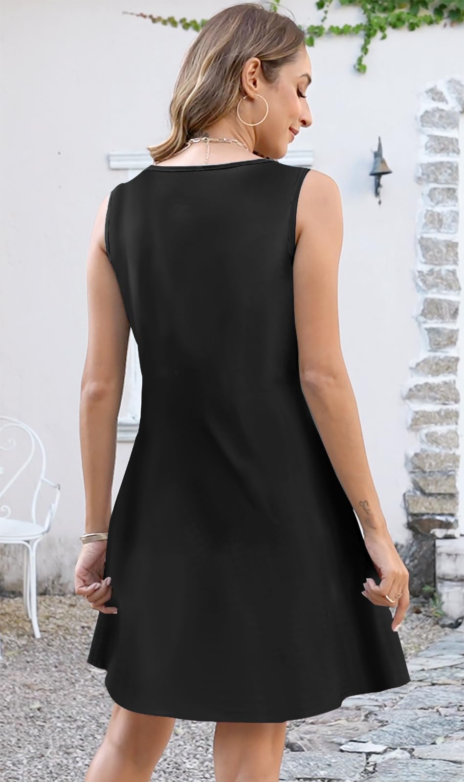 Disamer Women's Summer Dresses 2025 - Flowy Sundresses, Beach Cover Ups, Swimsuit Coverups, Vacation Dresses with Button Down & Sleeveless Design for Spring/Summer - Perfect for Beach Trips, Pool Parties & Tropical Vacations
