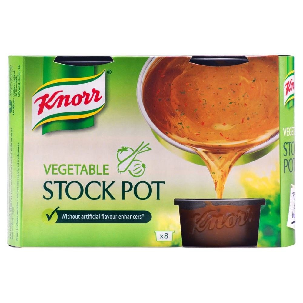 Knorr Vegetable Stock Pot (8x28g) - Perfect for Soups, Stews & Cooking | Quick & Easy Flavor Boost